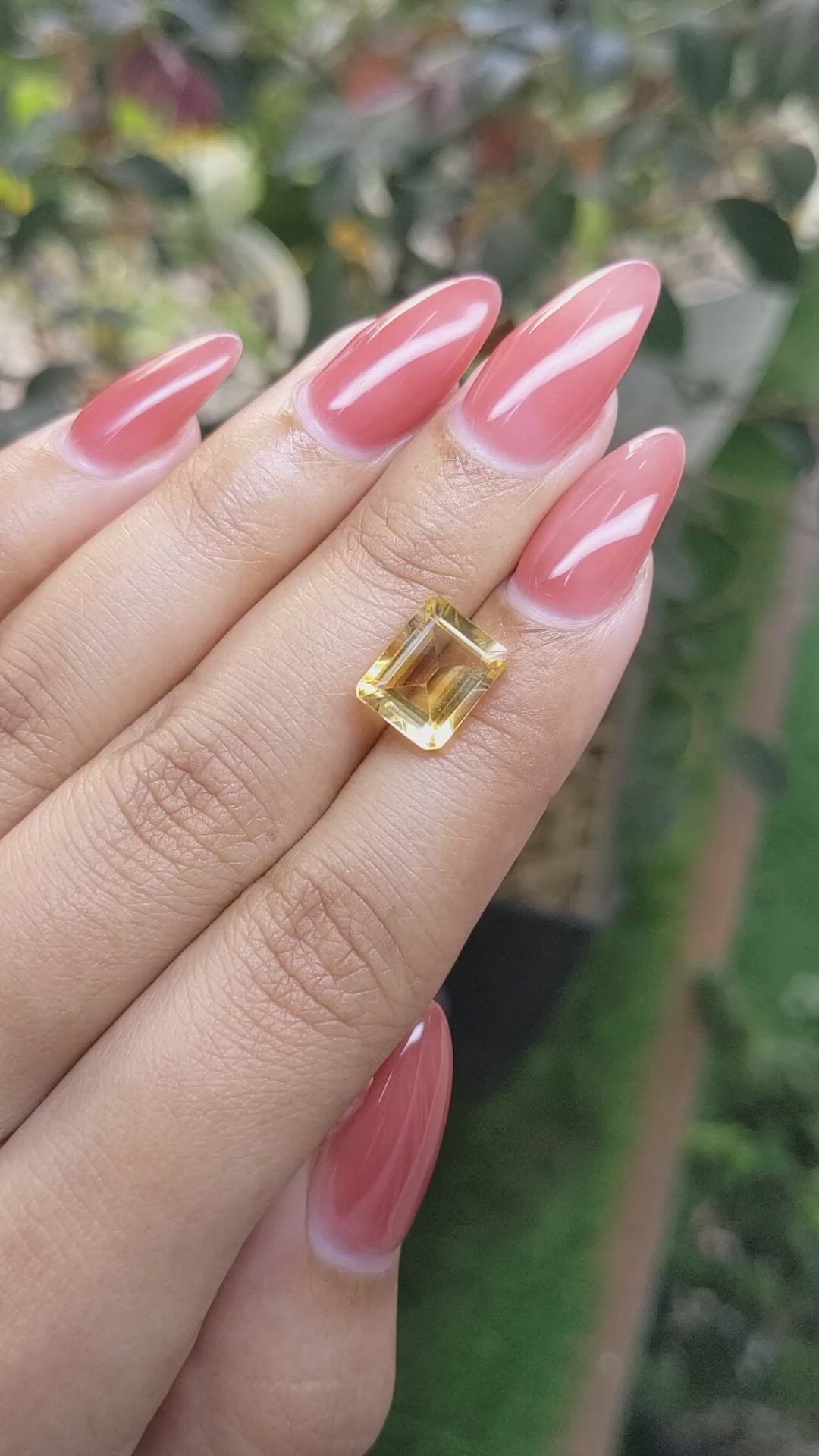 2.94 Ct. Citrine from Ceylon (Sri Lanka) Size Video
