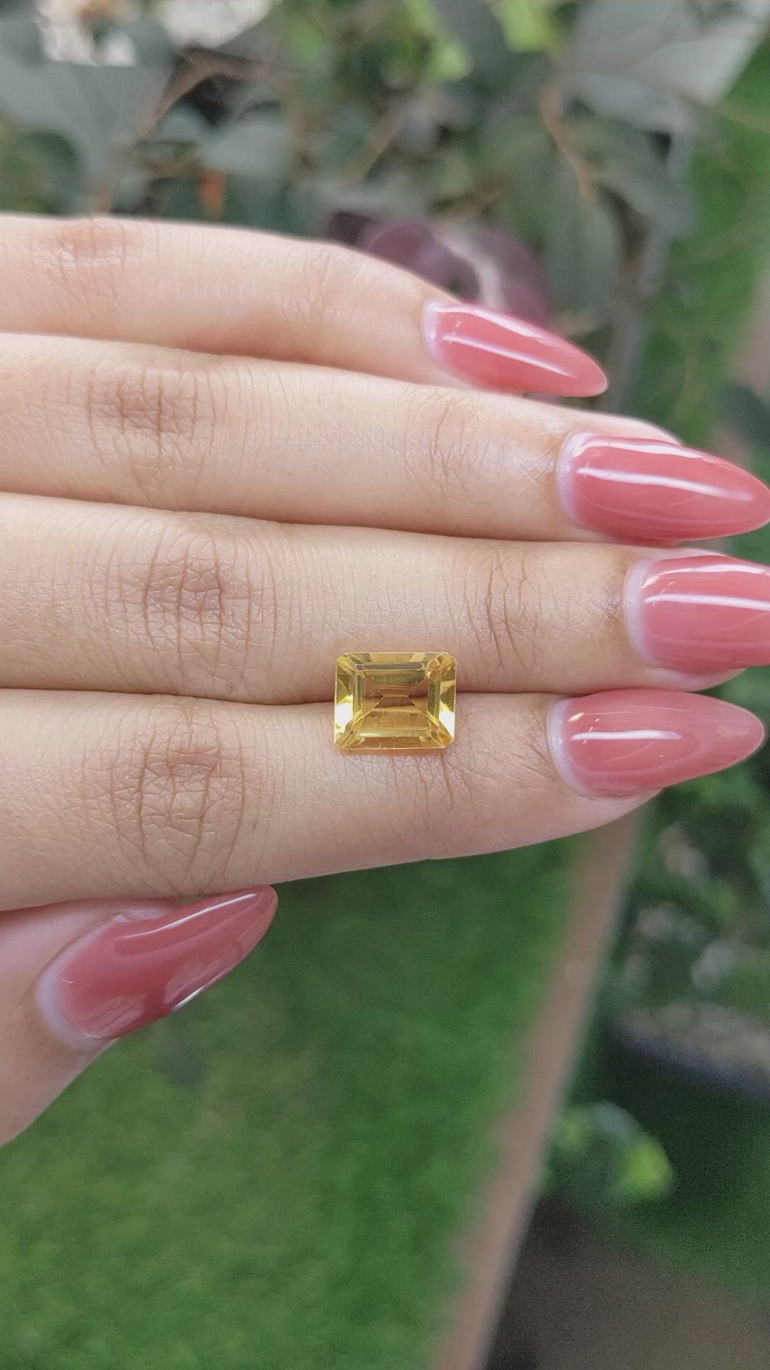 2.93 Ct. Citrine from Ceylon (Sri Lanka) Size Video