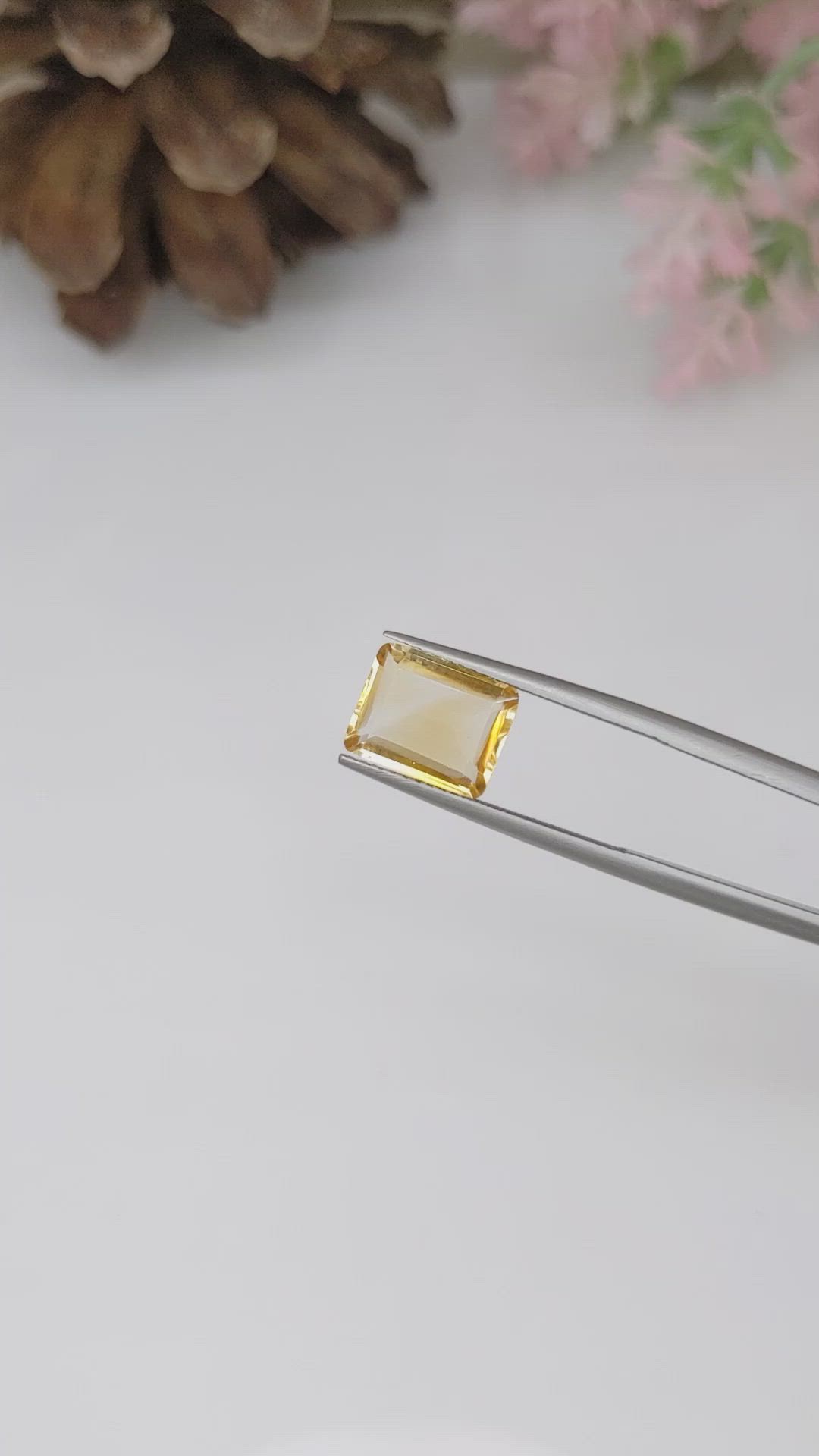 2.52 Ct. Citrine from Ceylon (Sri Lanka) Size Video
