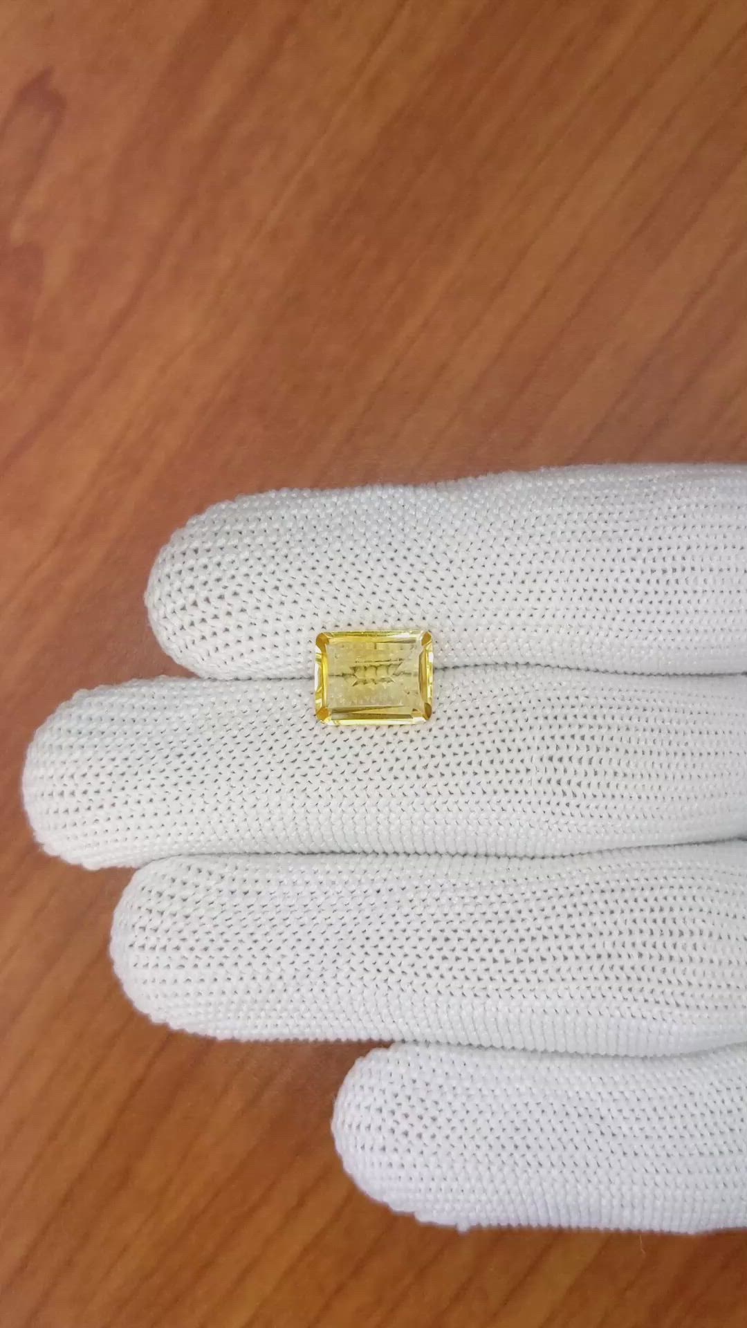 2.52 Ct. Citrine from Ceylon (Sri Lanka) Size Video