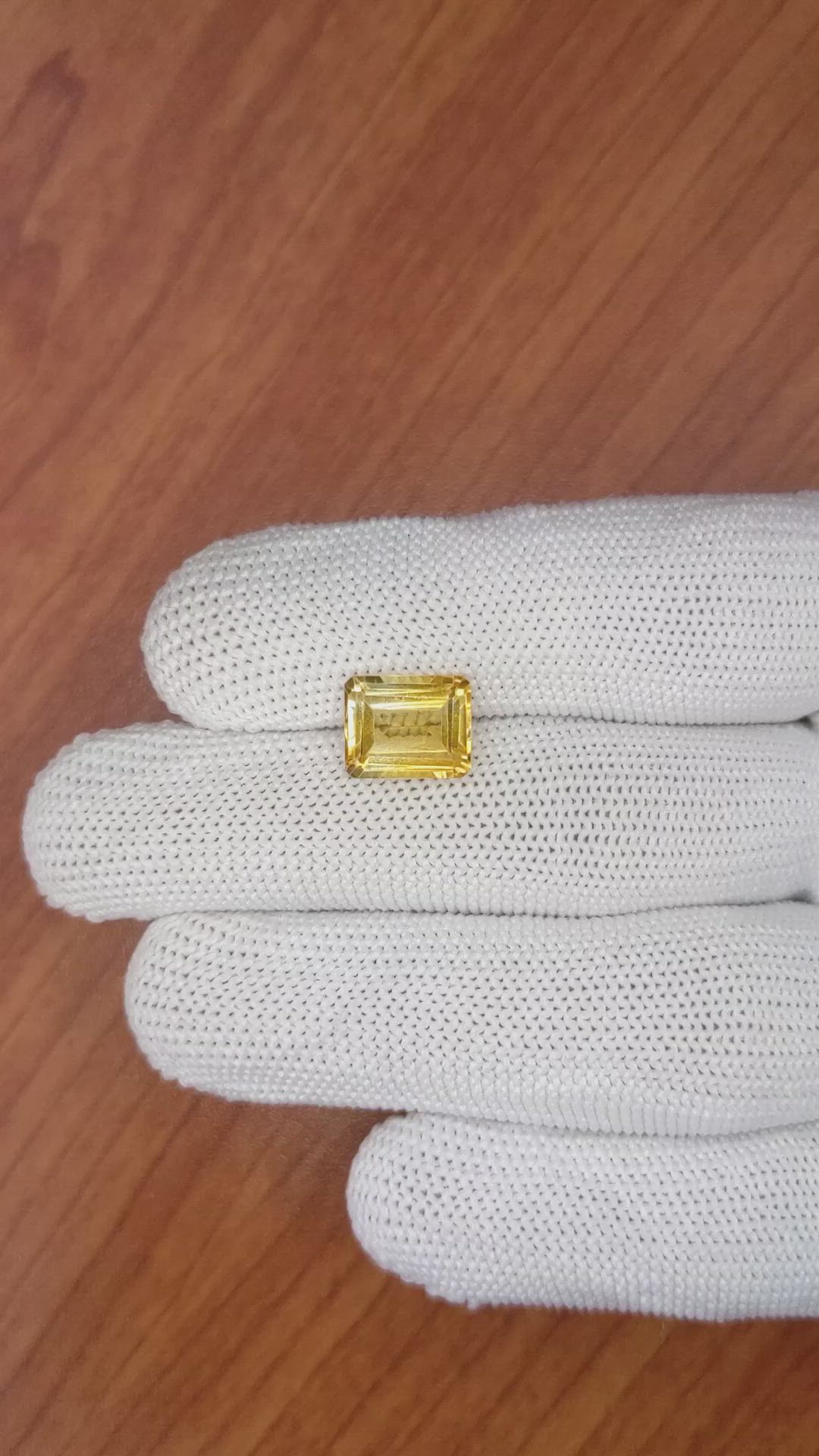 3.09 Ct. Citrine from Ceylon (Sri Lanka) Size Video