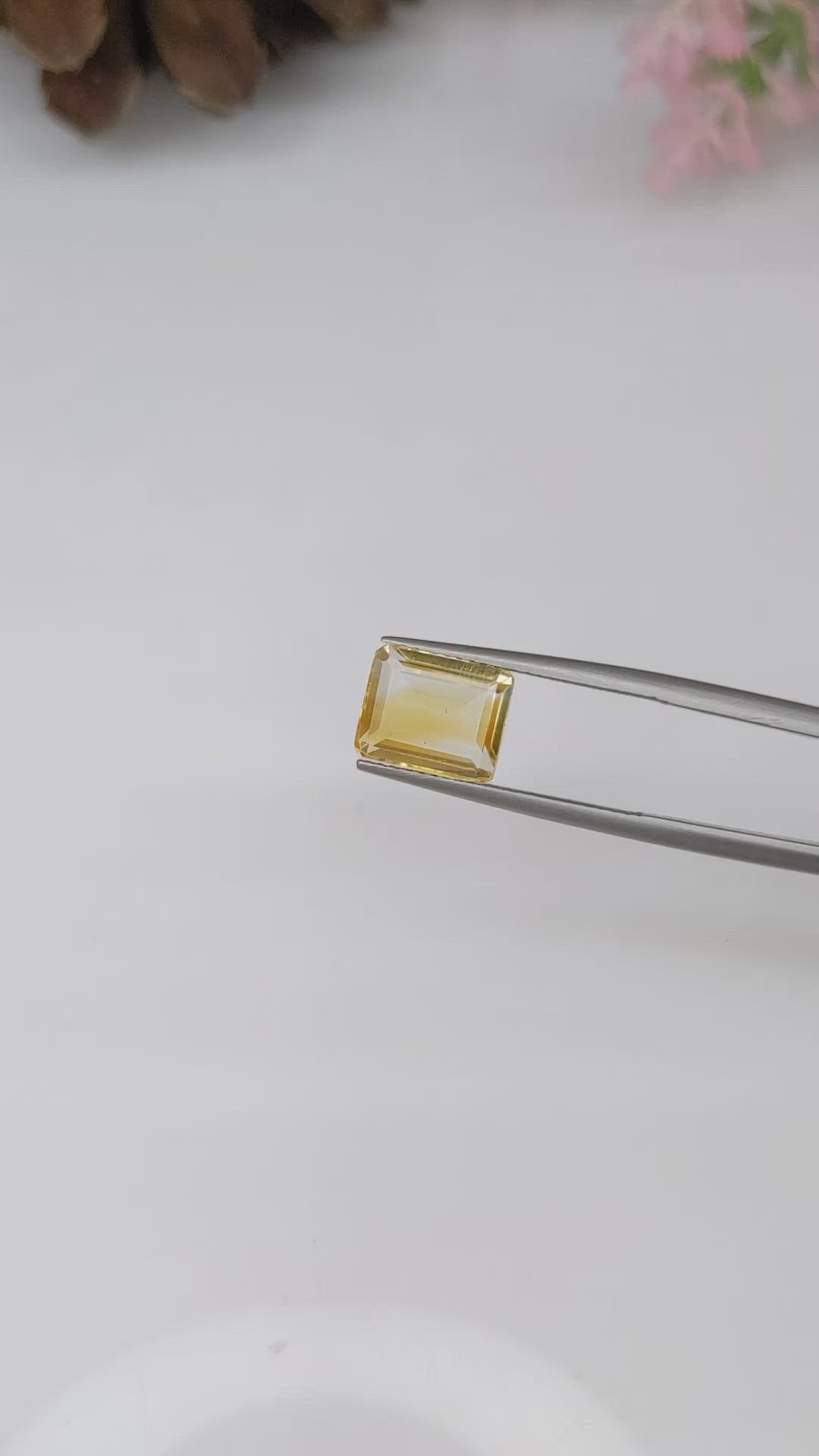 3.32 Ct. Citrine from Ceylon (Sri Lanka) Size Video