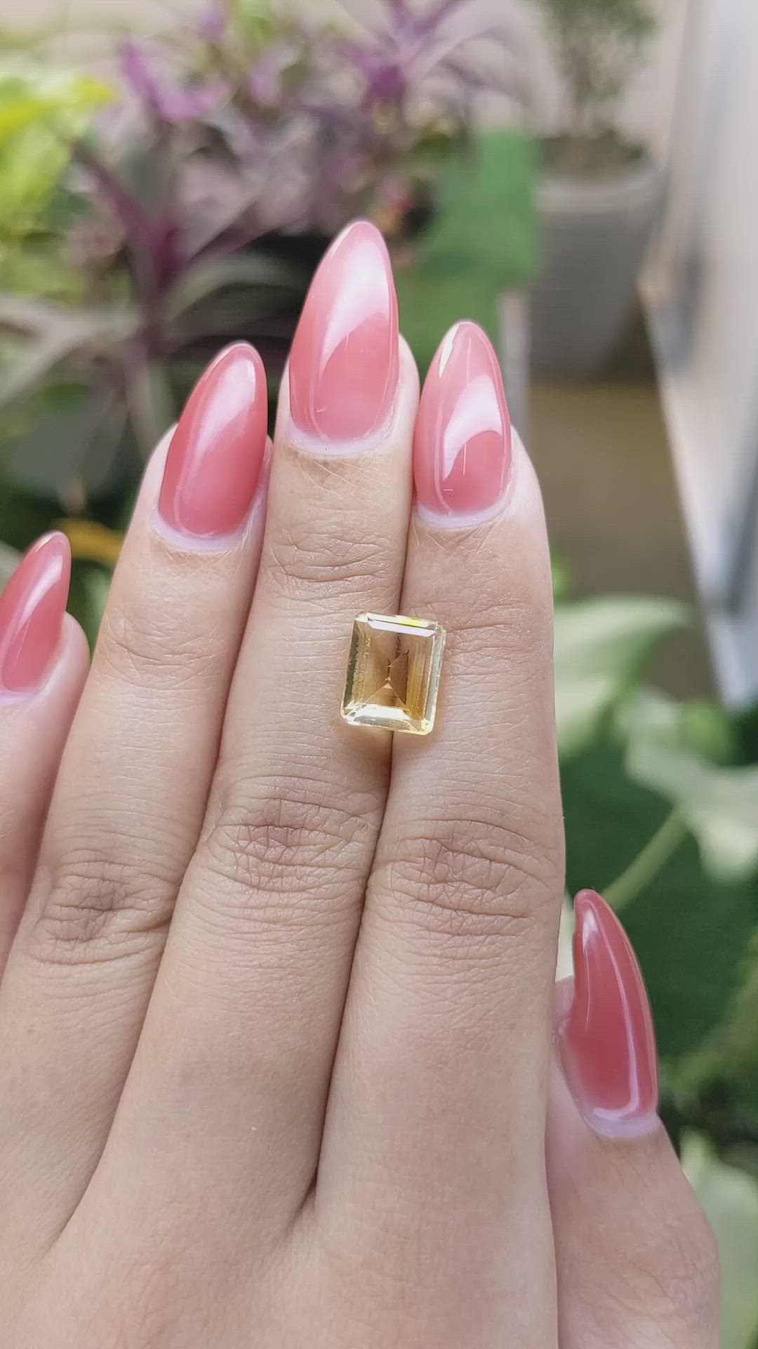 3.32 Ct. Citrine from Ceylon (Sri Lanka) Size Video