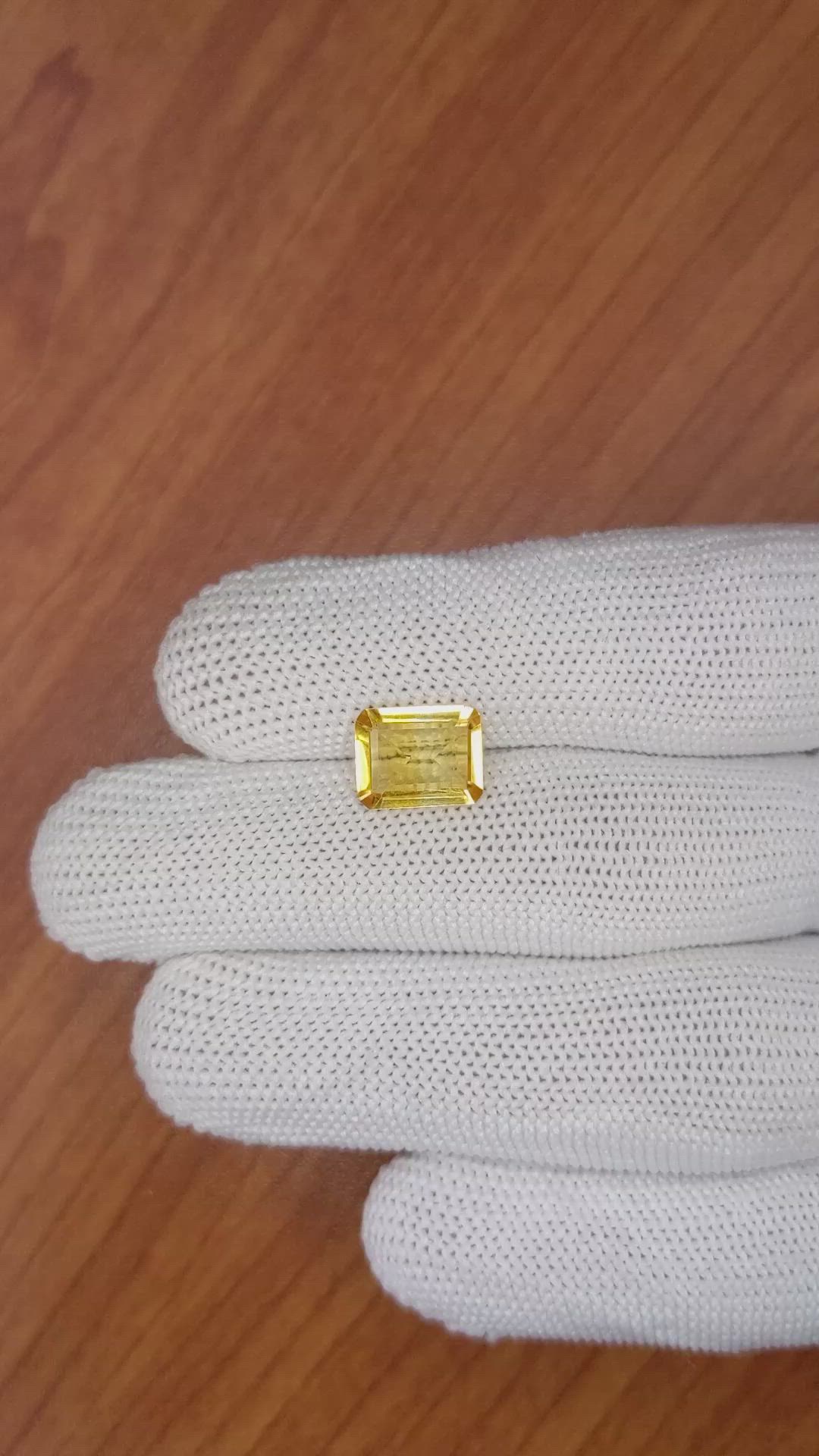 2.19 Ct. Citrine from Ceylon (Sri Lanka) Size Video