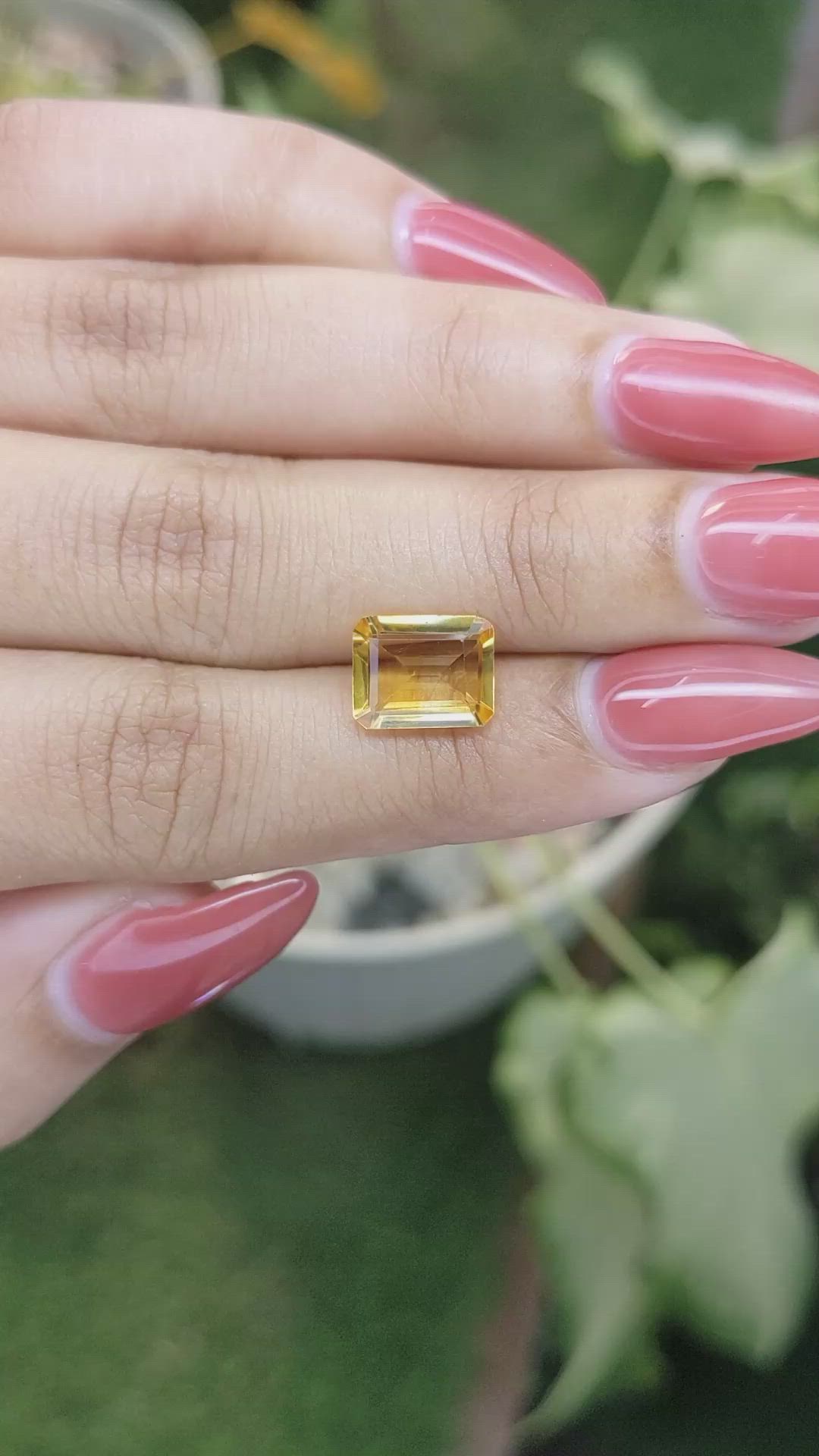 2.19 Ct. Citrine from Ceylon (Sri Lanka) Size Video