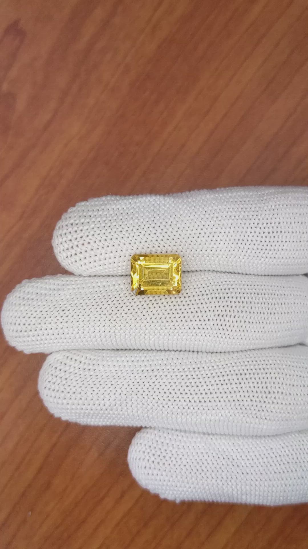 3.76 Ct. Citrine from Brazil Size Video