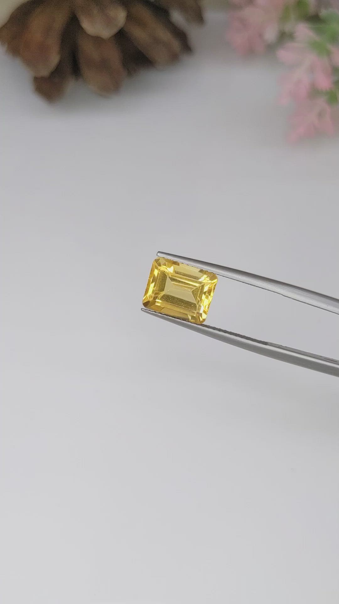 3.76 Ct. Citrine from Brazil Size Video