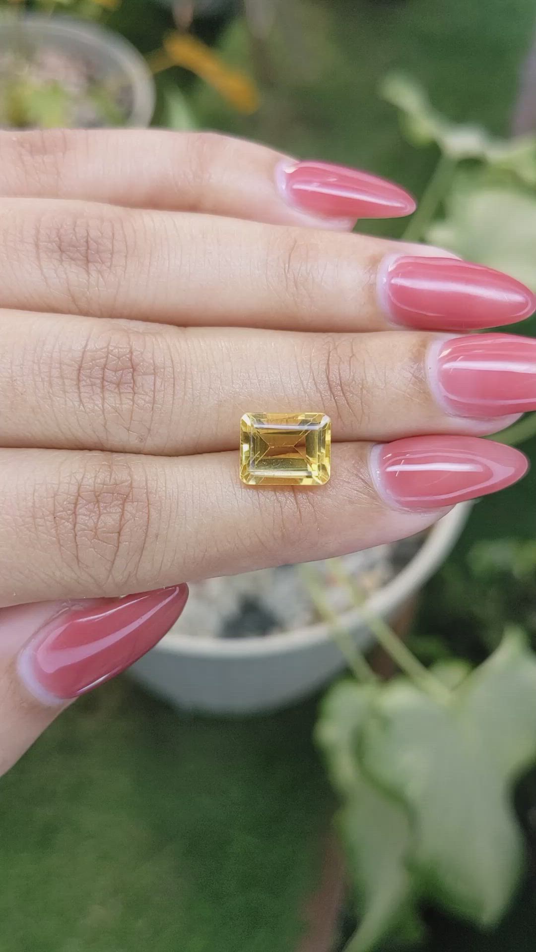3.76 Ct. Citrine from Brazil Size Video