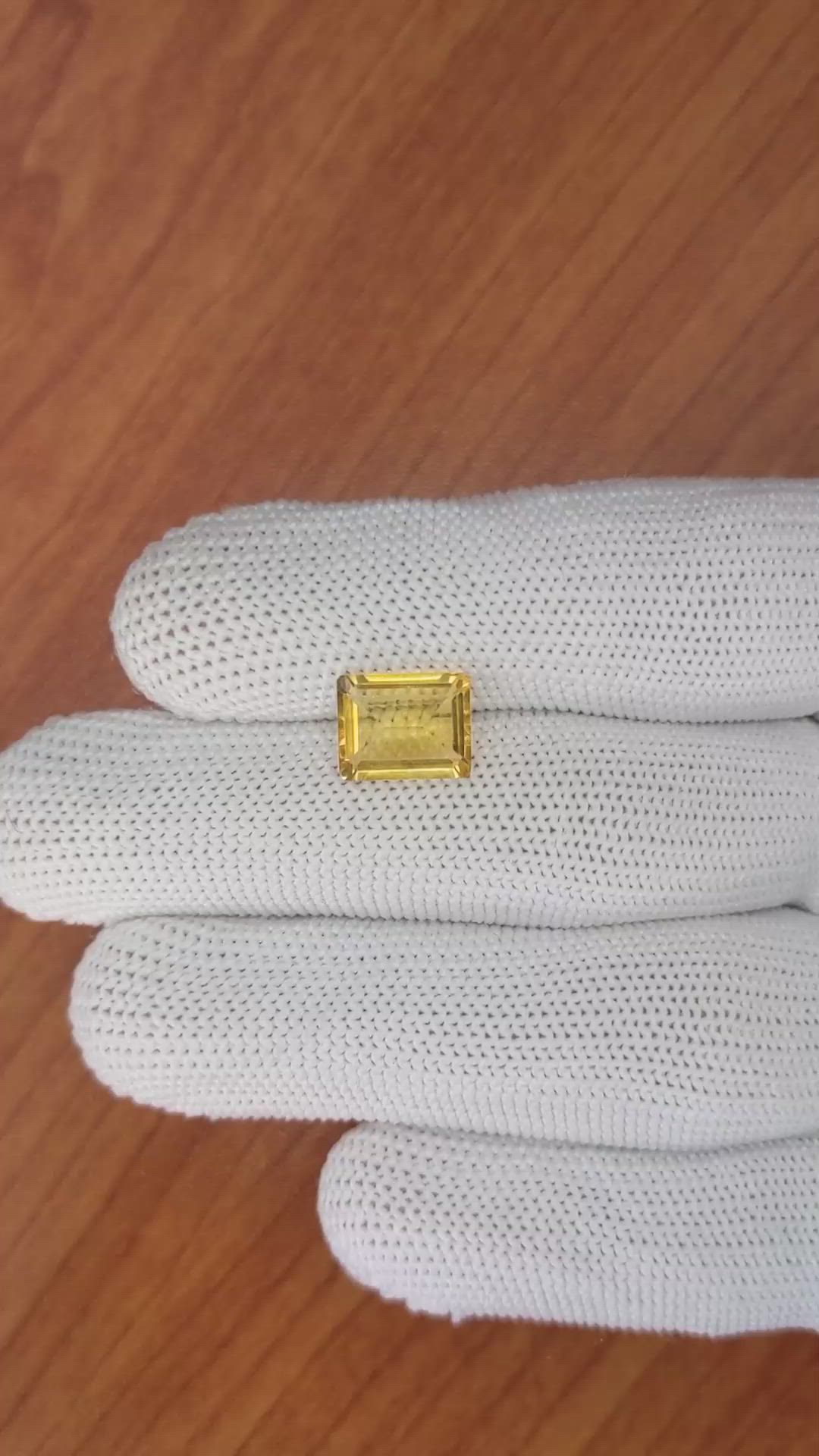 2.54 Ct. Citrine from Brazil Size Video