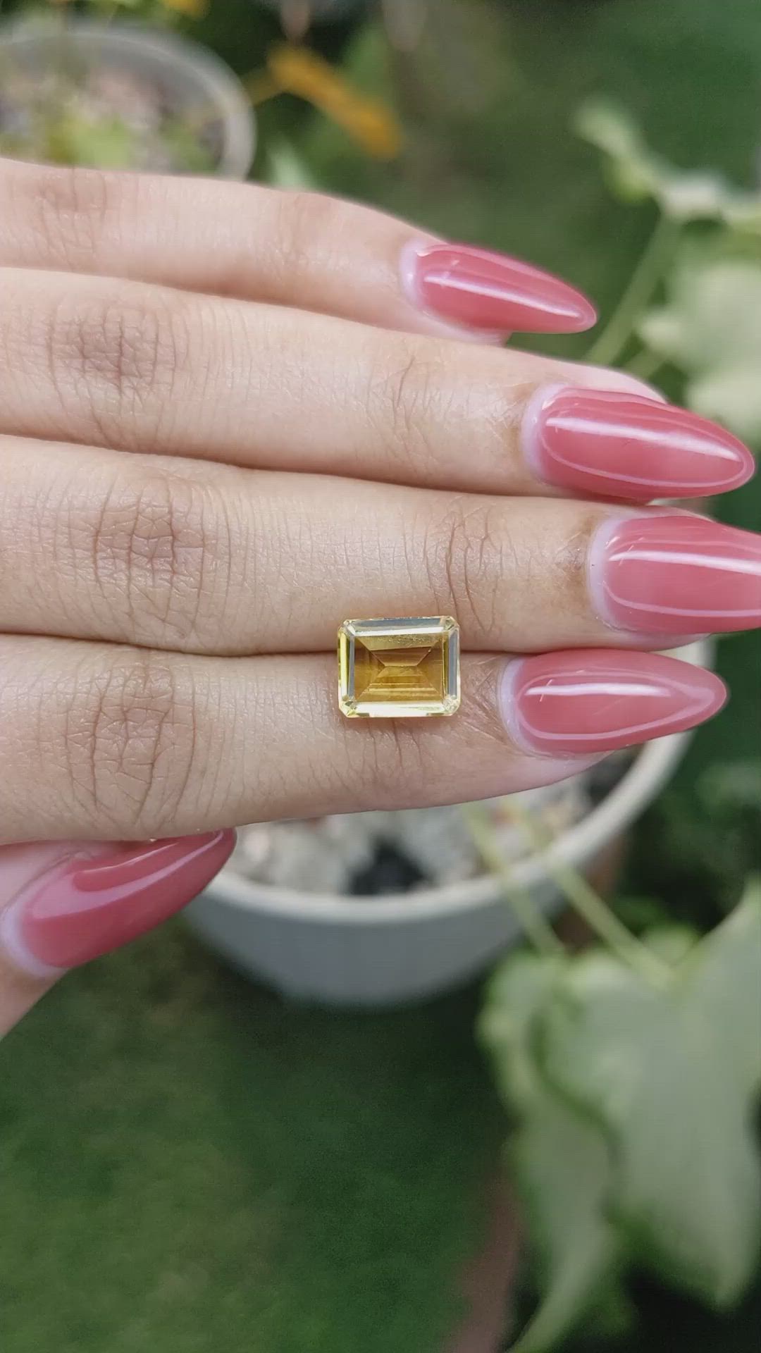 3.28 Ct. Citrine from Brazil Size Video