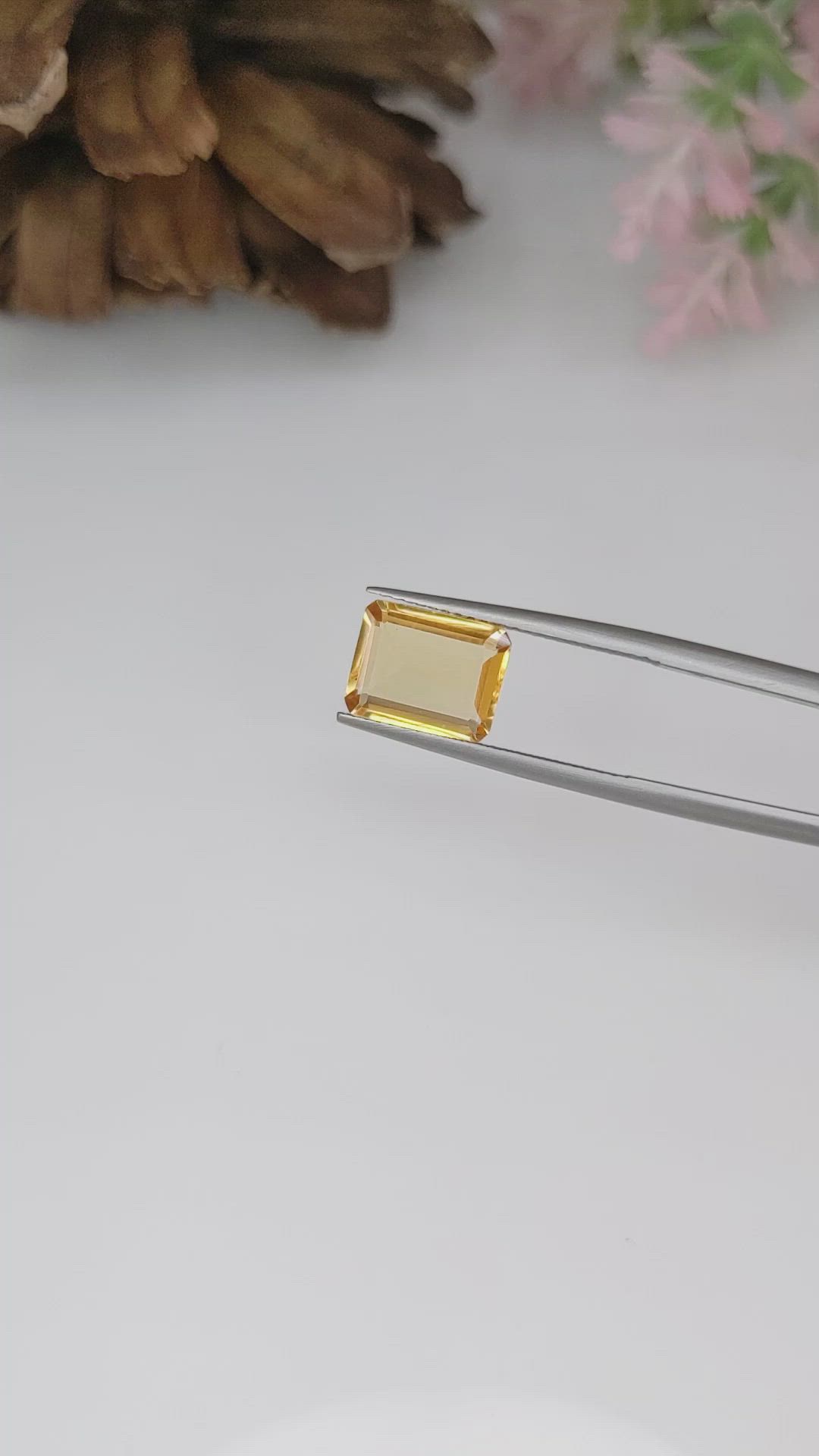 2.33 Ct. Citrine from Brazil Size Video
