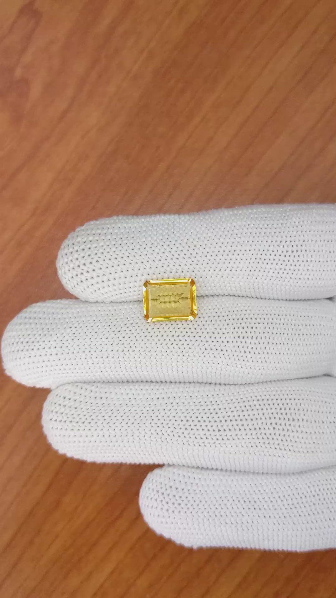 2.33 Ct. Citrine from Brazil Size Video