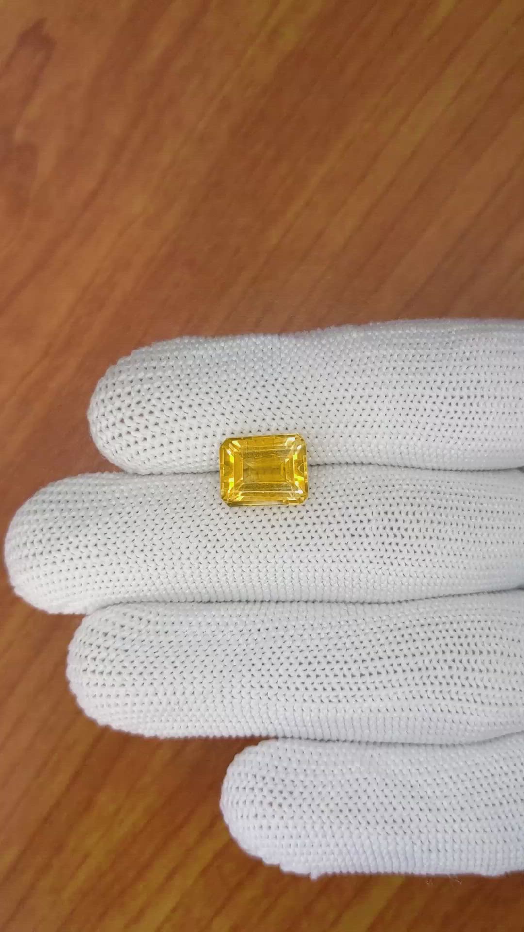 3.80 Ct. Citrine from Brazil Size Video