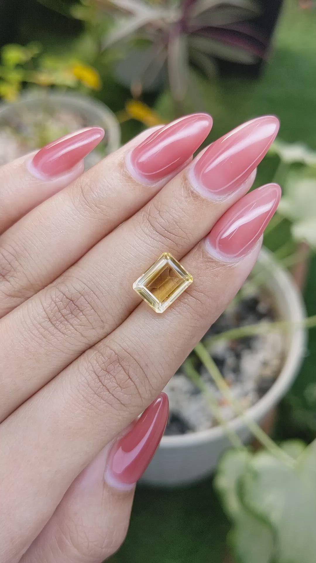 3.20 Ct. Citrine from Brazil Size Video