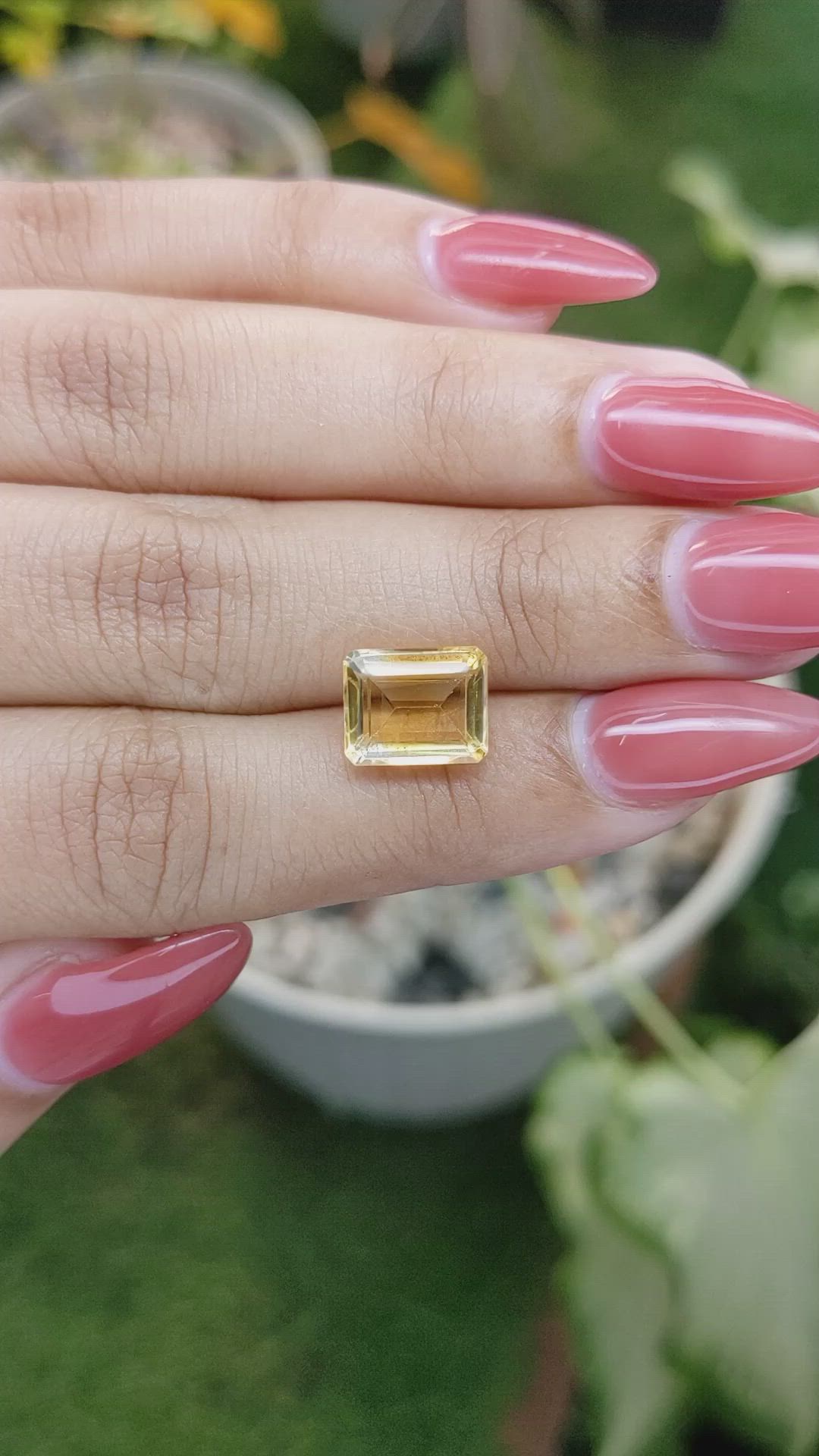 3.20 Ct. Citrine from Brazil Size Video