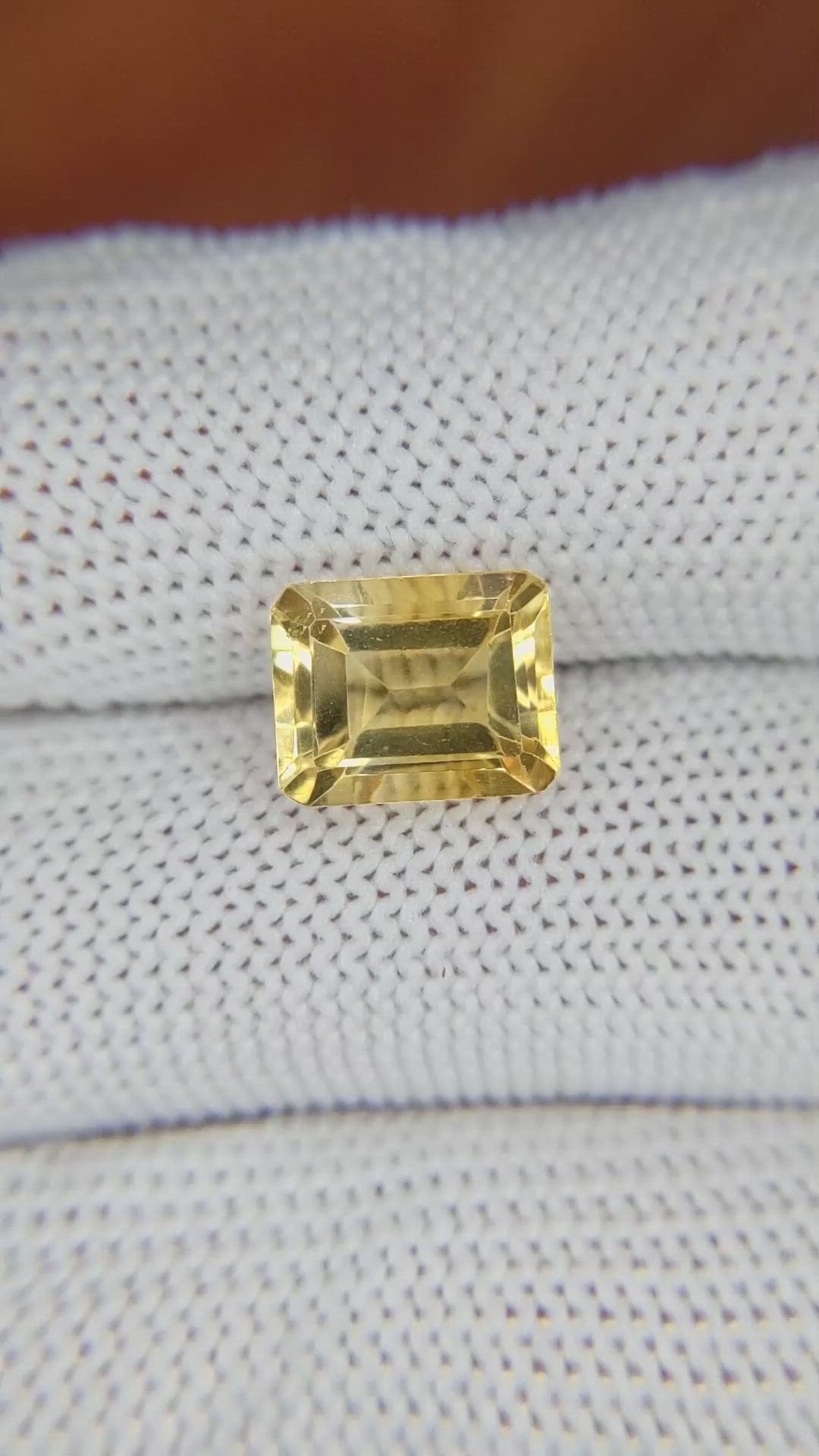 3.07 Ct. Citrine from Brazil Size Video