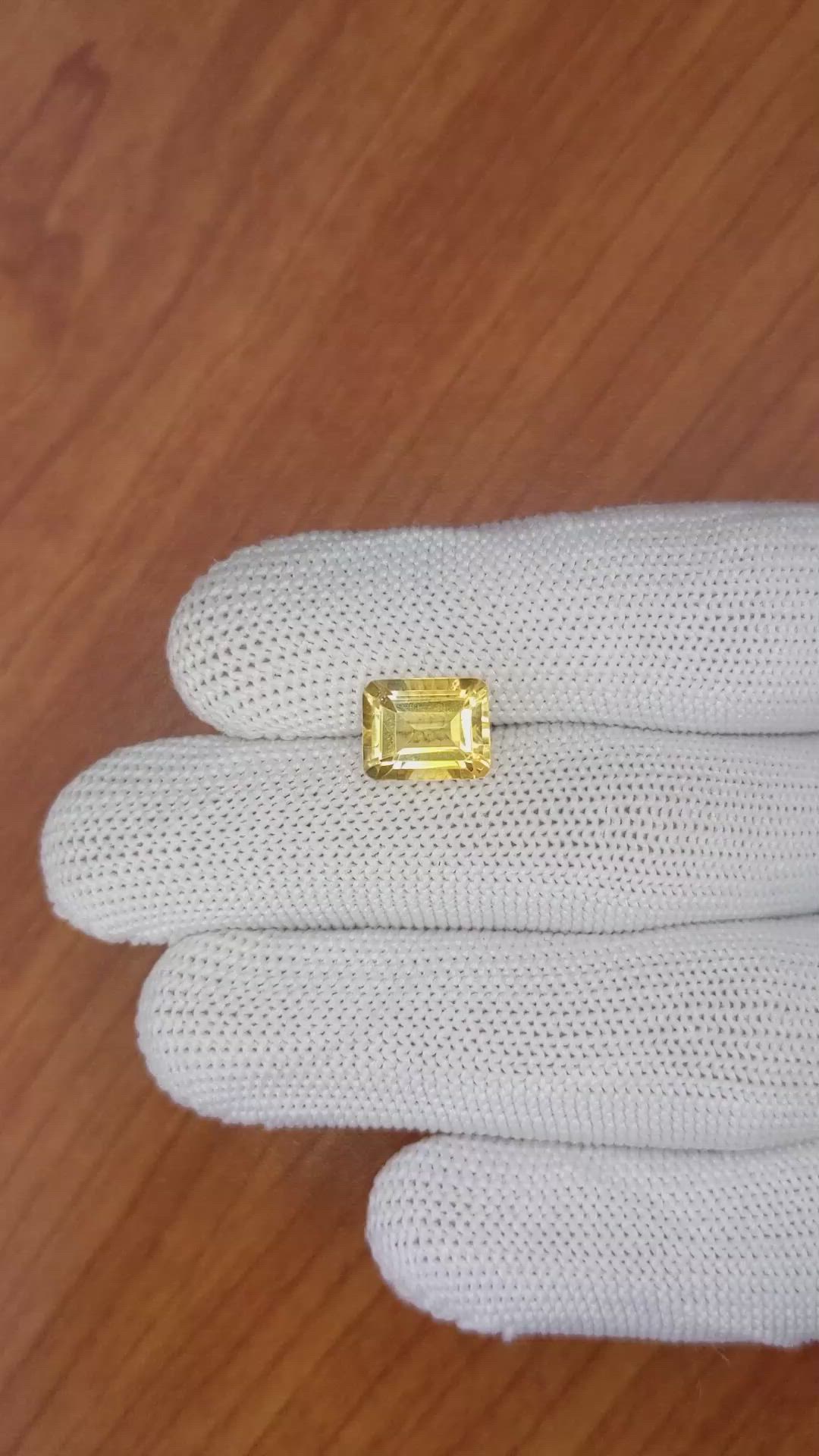 3.07 Ct. Citrine from Brazil Size Video