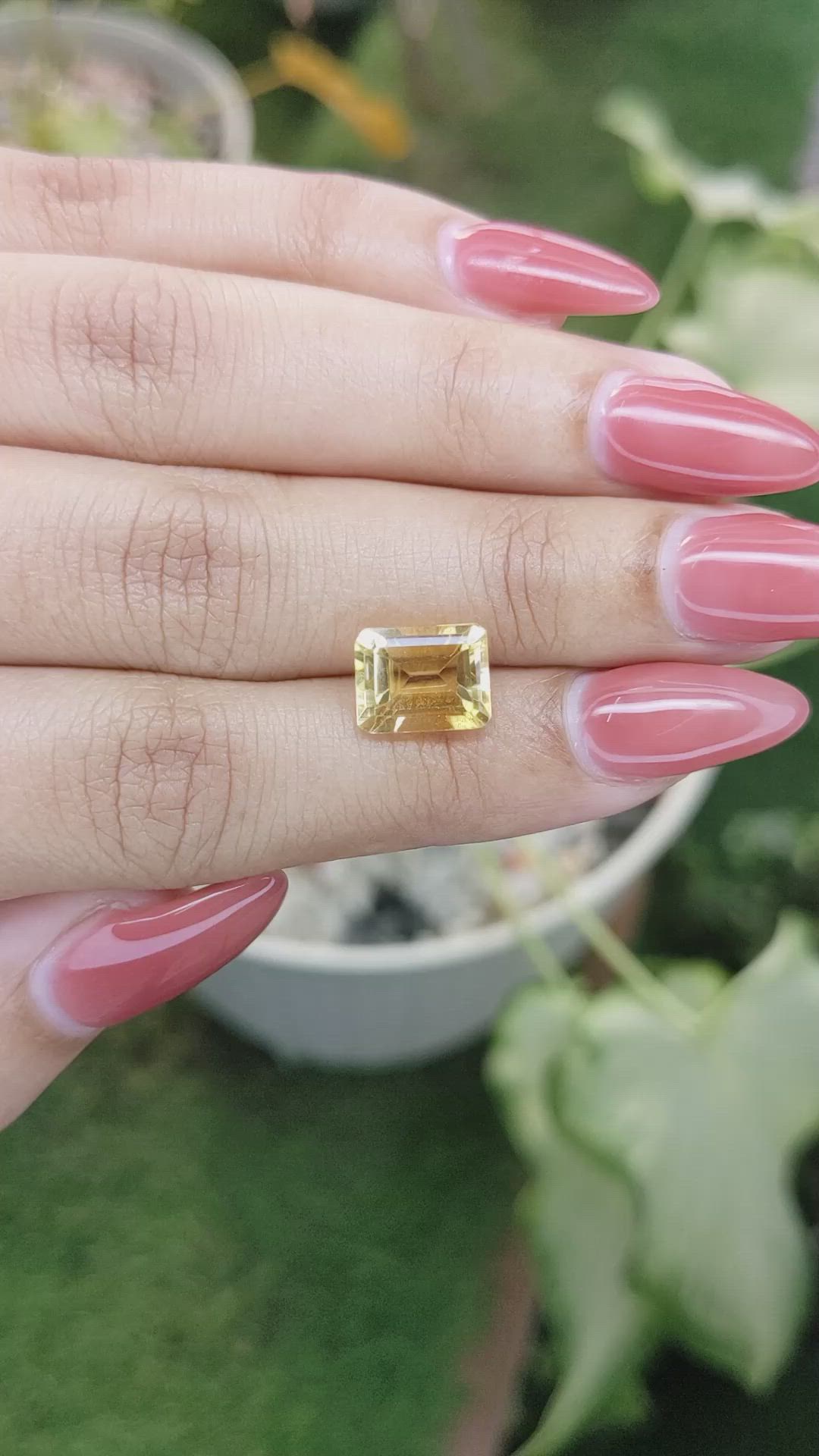 3.07 Ct. Citrine from Brazil Size Video