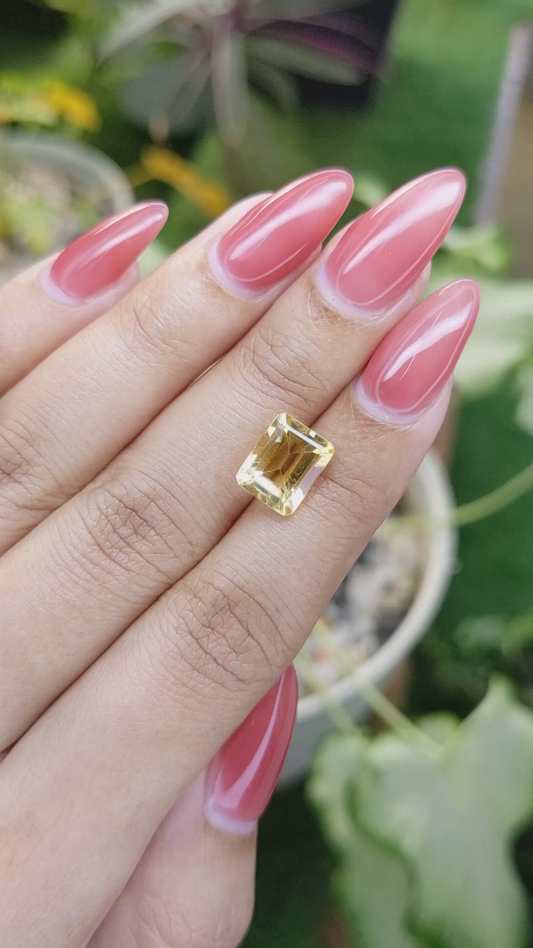 3.07 Ct. Citrine from Brazil Size Video