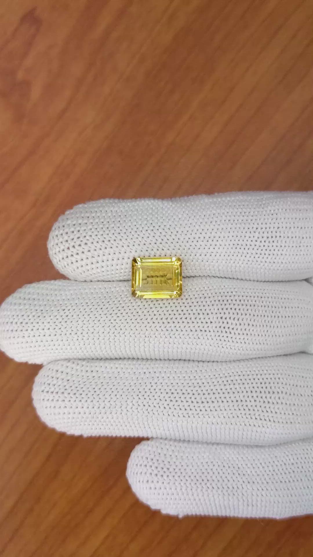 3.13 Ct. Citrine from Brazil Size Video