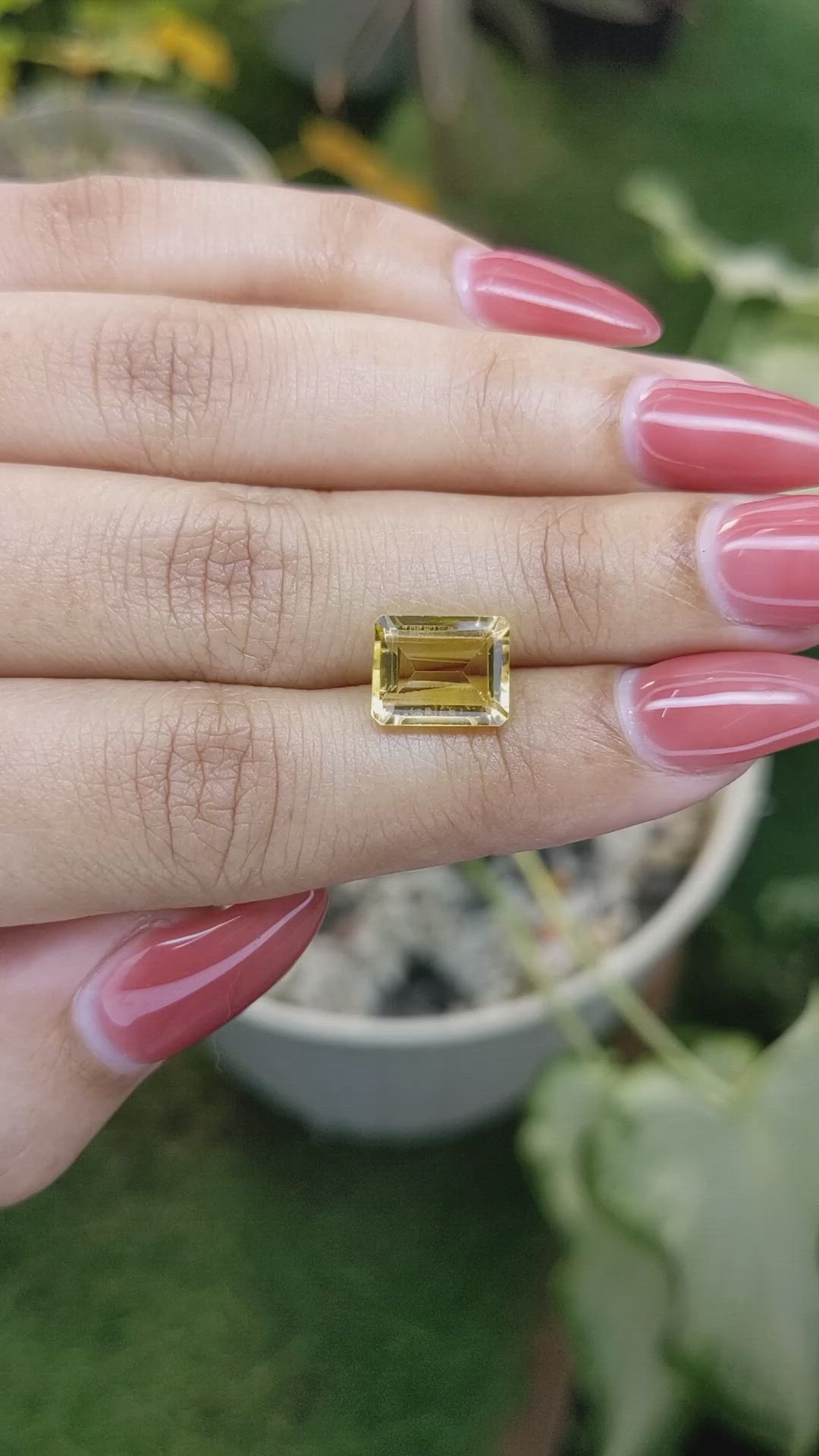 3.13 Ct. Citrine from Brazil Size Video