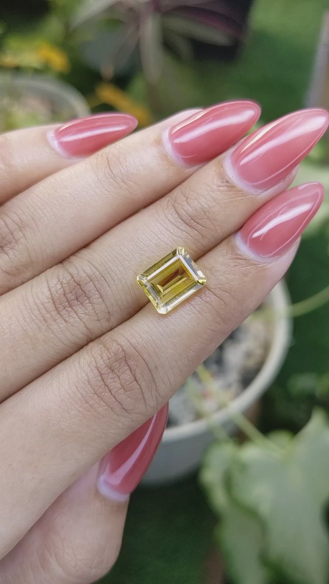 3.13 Ct. Citrine from Brazil Size Video
