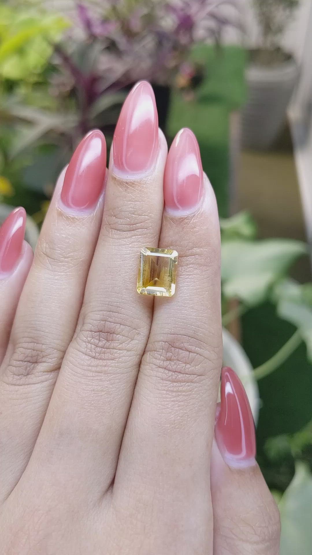 2.71 Ct. Citrine from Brazil Size Video