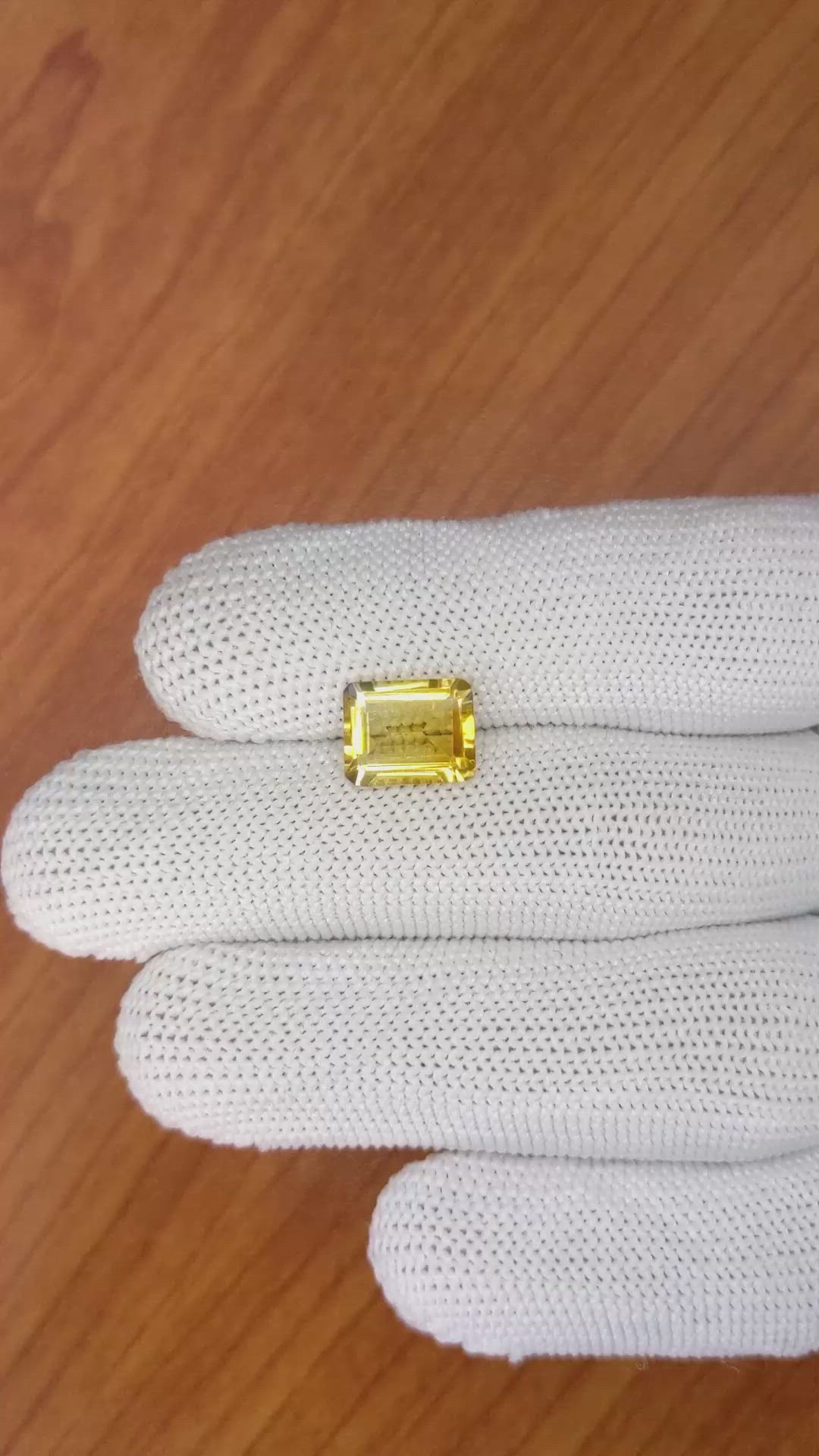 2.71 Ct. Citrine from Brazil Size Video