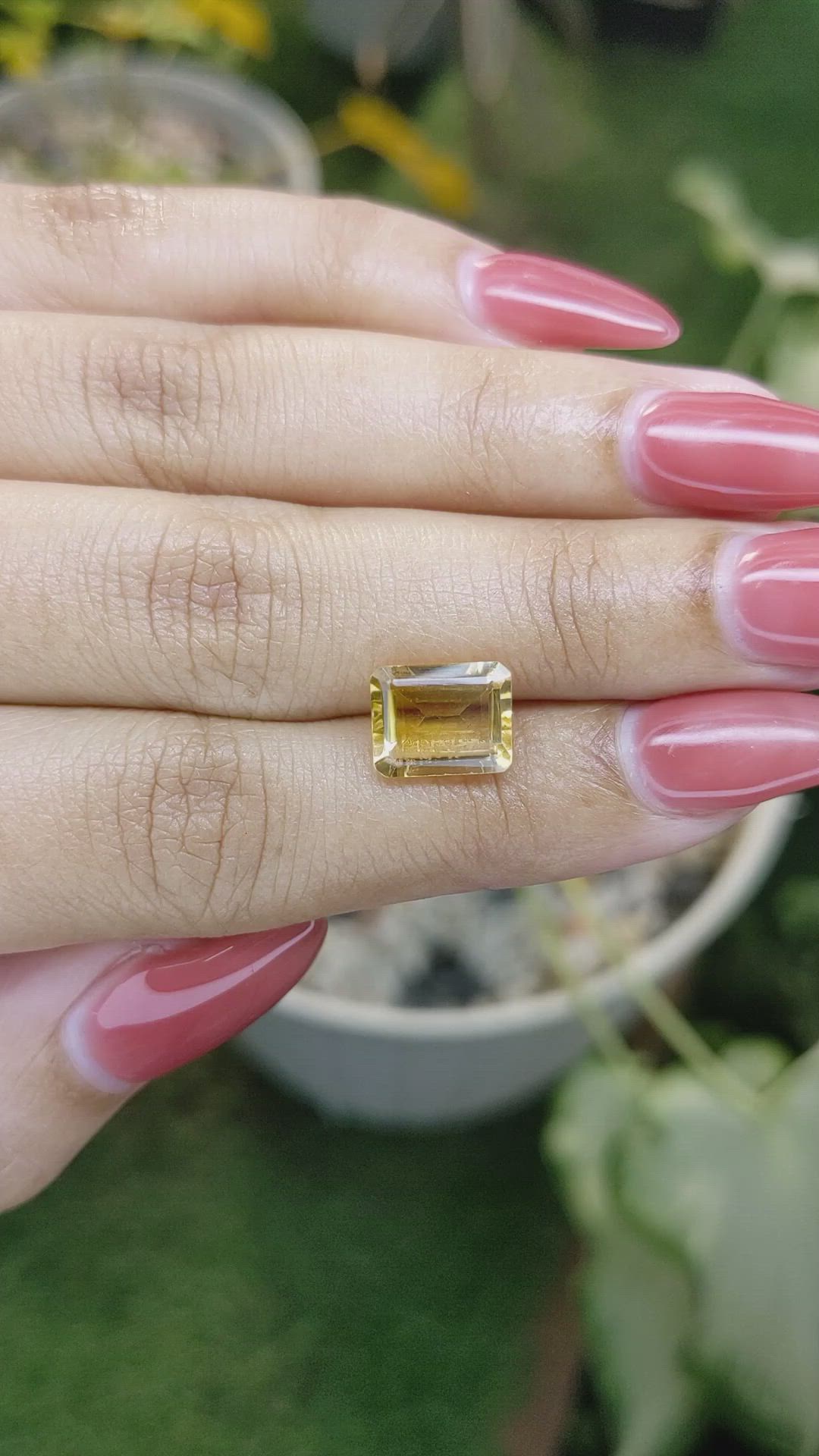 2.71 Ct. Citrine from Brazil Size Video