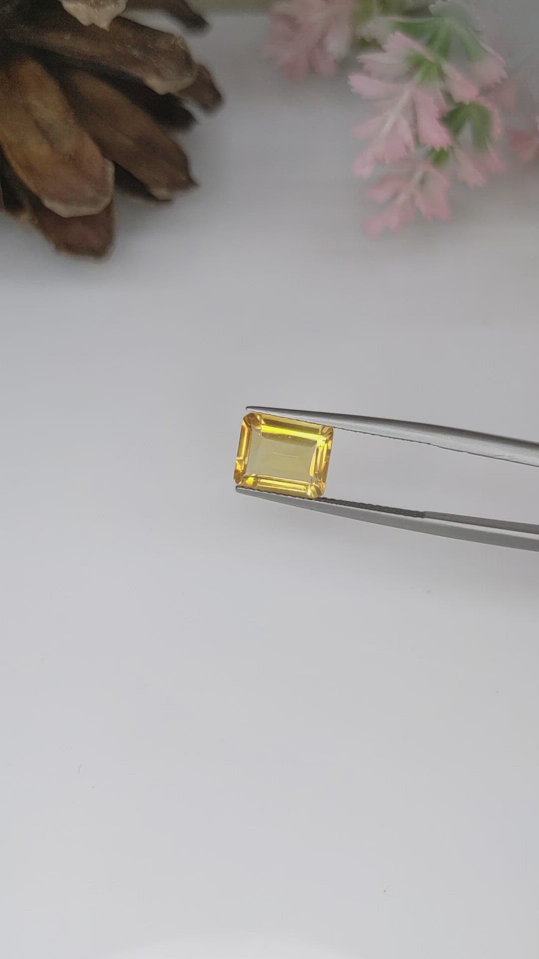 2.44 Ct. Citrine from Brazil Size Video