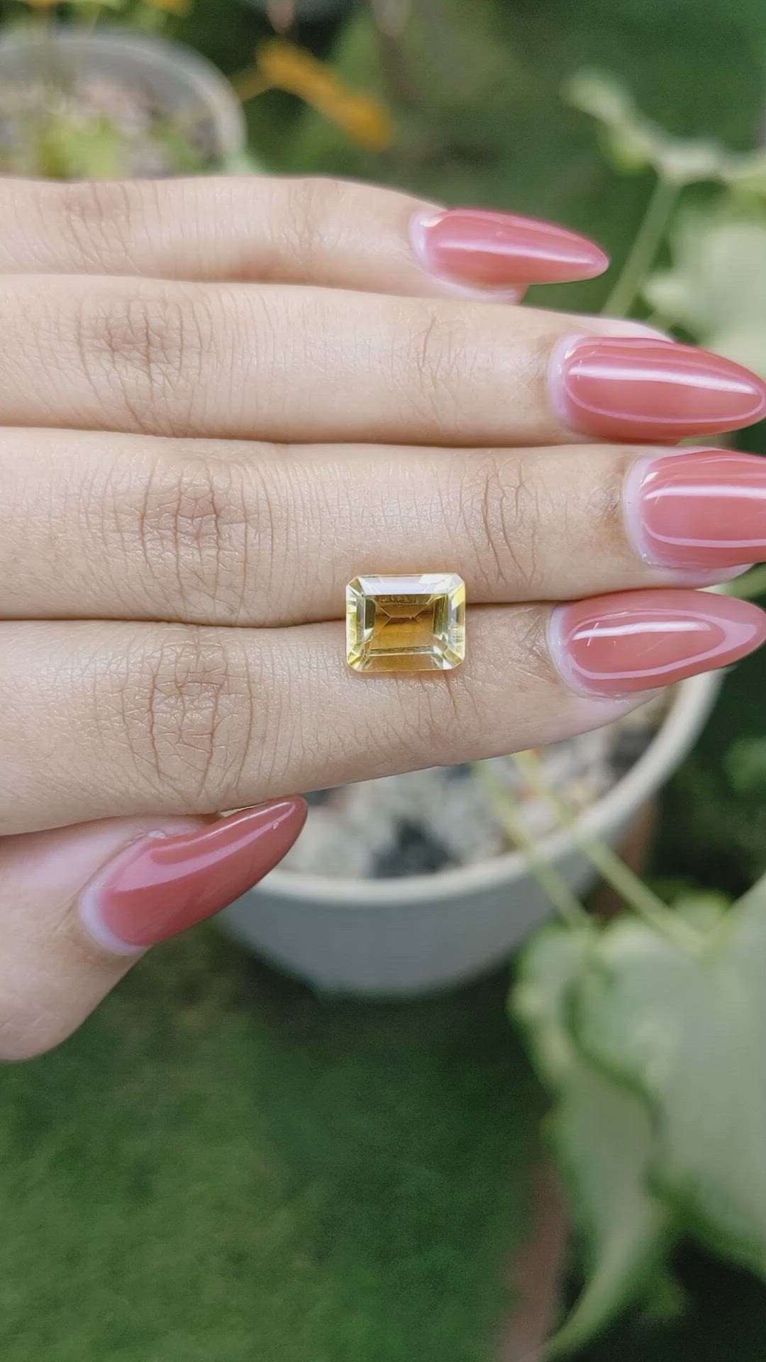 3.00 Ct. Citrine from Brazil Size Video