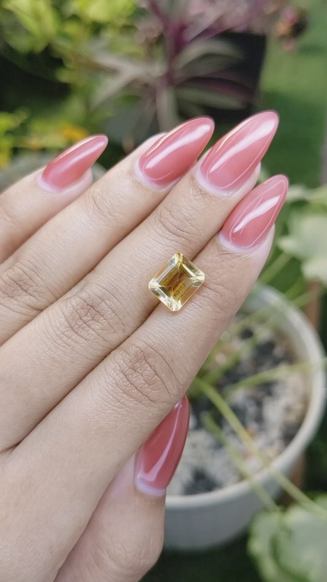 3.00 Ct. Citrine from Brazil Size Video