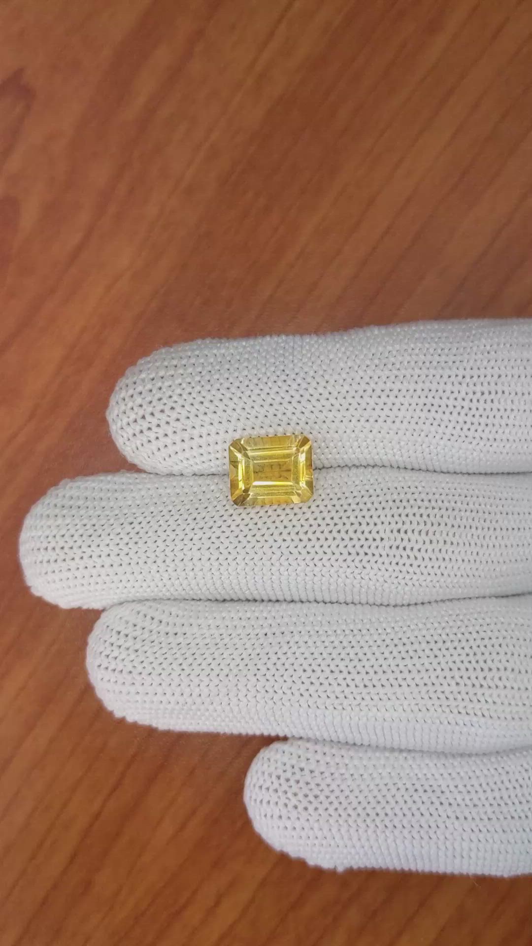 3.00 Ct. Citrine from Brazil Size Video