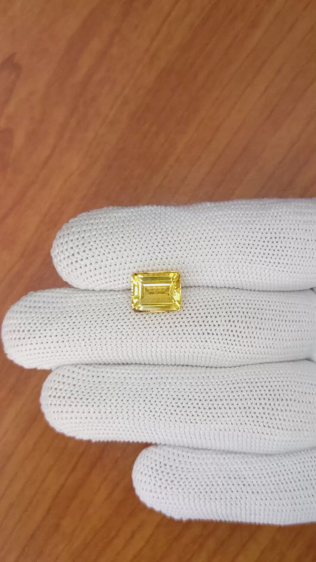 3.44 Ct. Citrine from Brazil Size Video