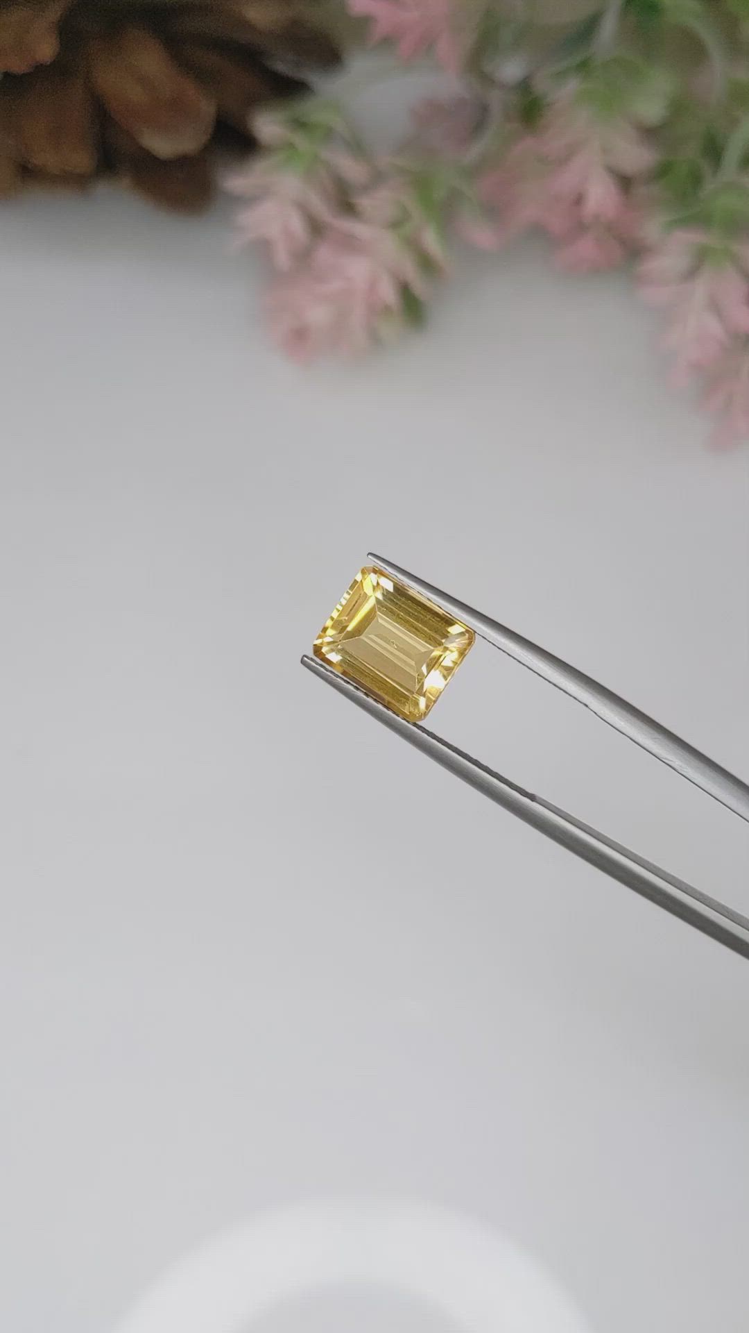 3.44 Ct. Citrine from Brazil Size Video