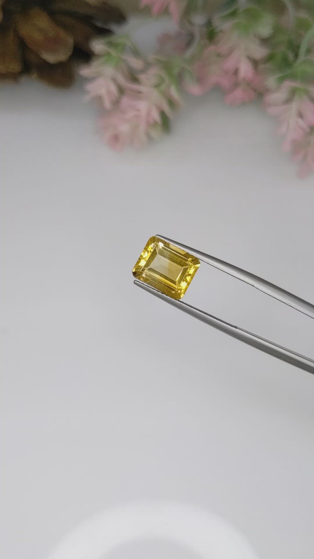 3.85 Ct. Citrine from Brazil Size Video