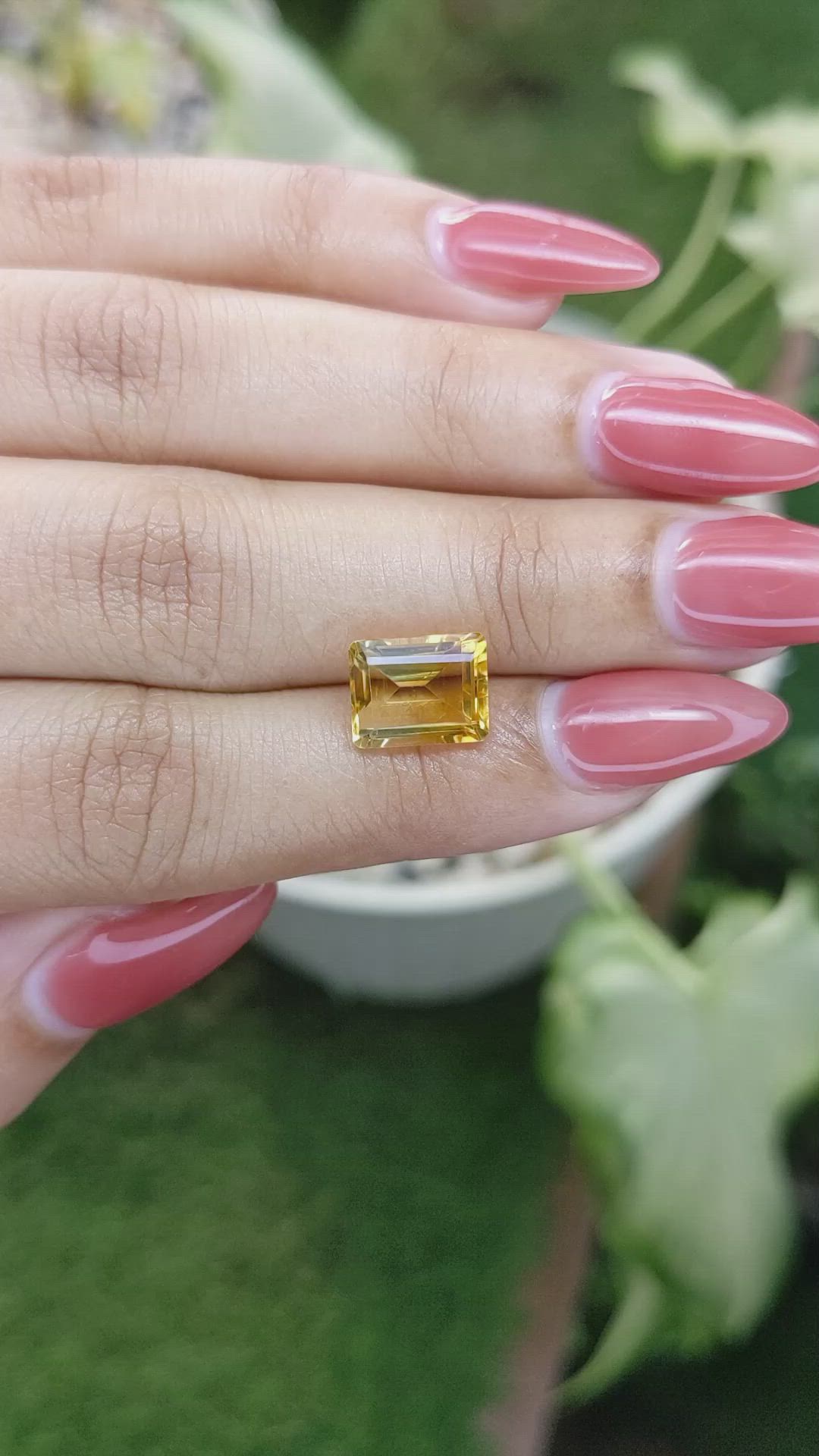 3.20 Ct. Citrine from Brazil Size Video