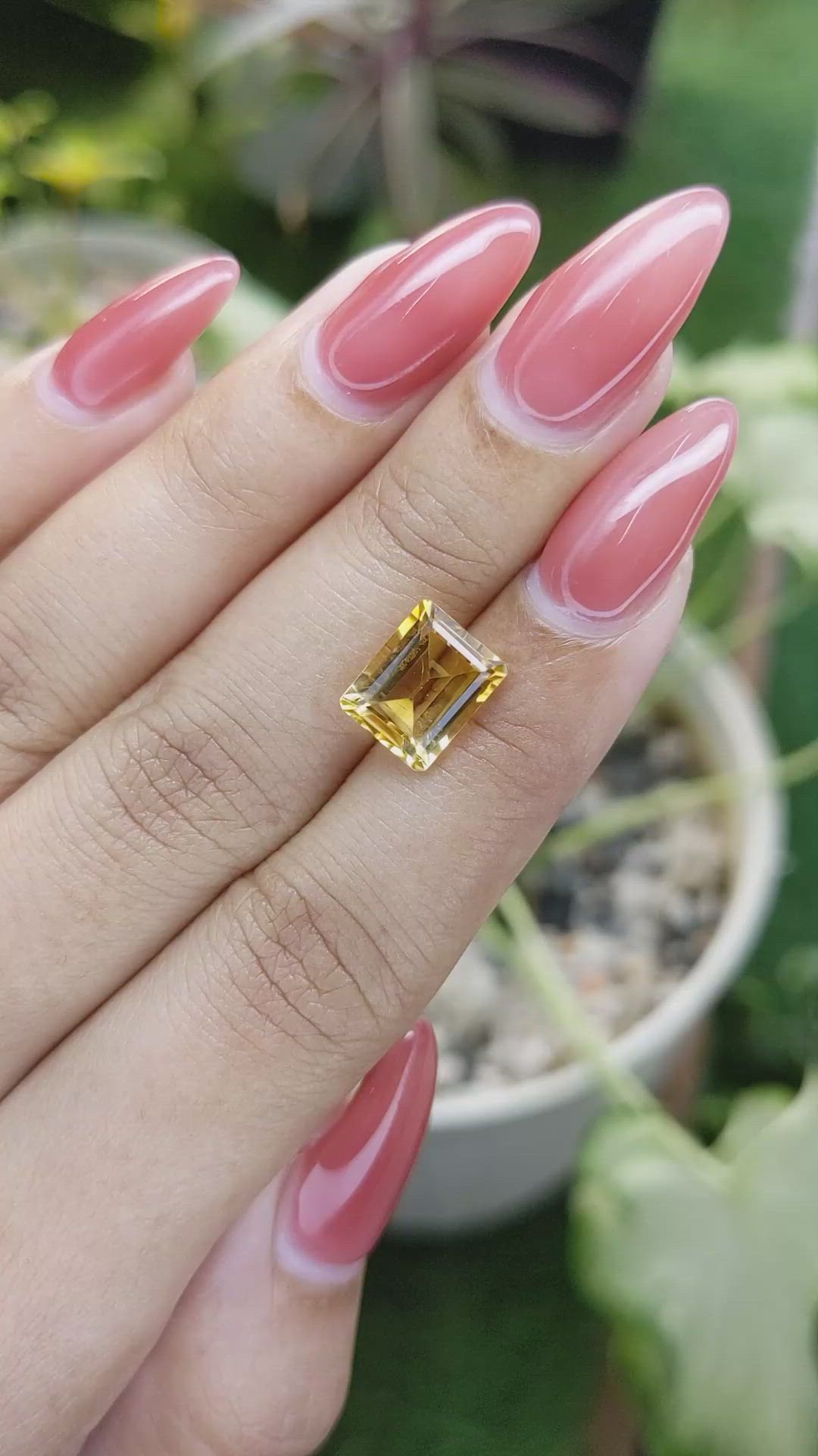 3.20 Ct. Citrine from Brazil Size Video