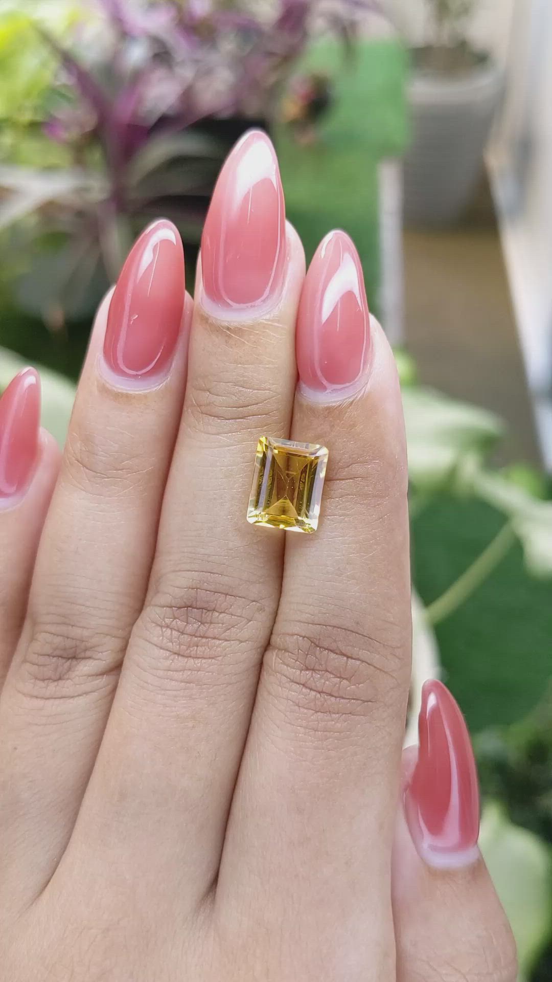 3.20 Ct. Citrine from Brazil Size Video