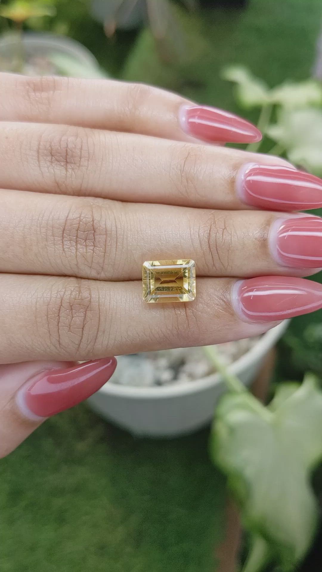 3.58 Ct. Citrine from Brazil Size Video