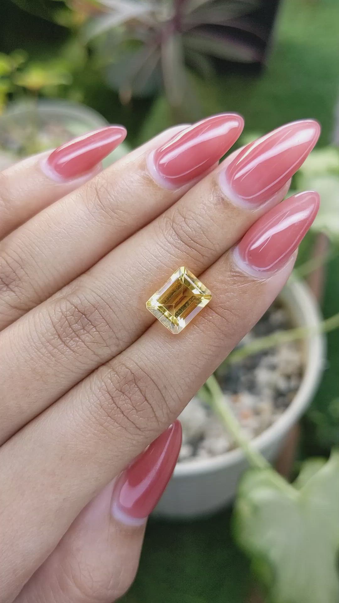 3.58 Ct. Citrine from Brazil Size Video