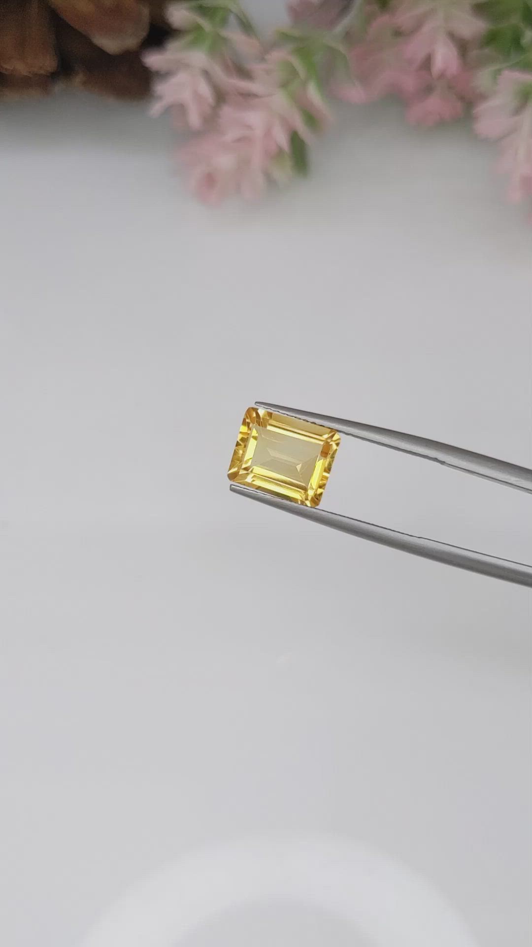 2.96 Ct. Citrine from Brazil Size Video