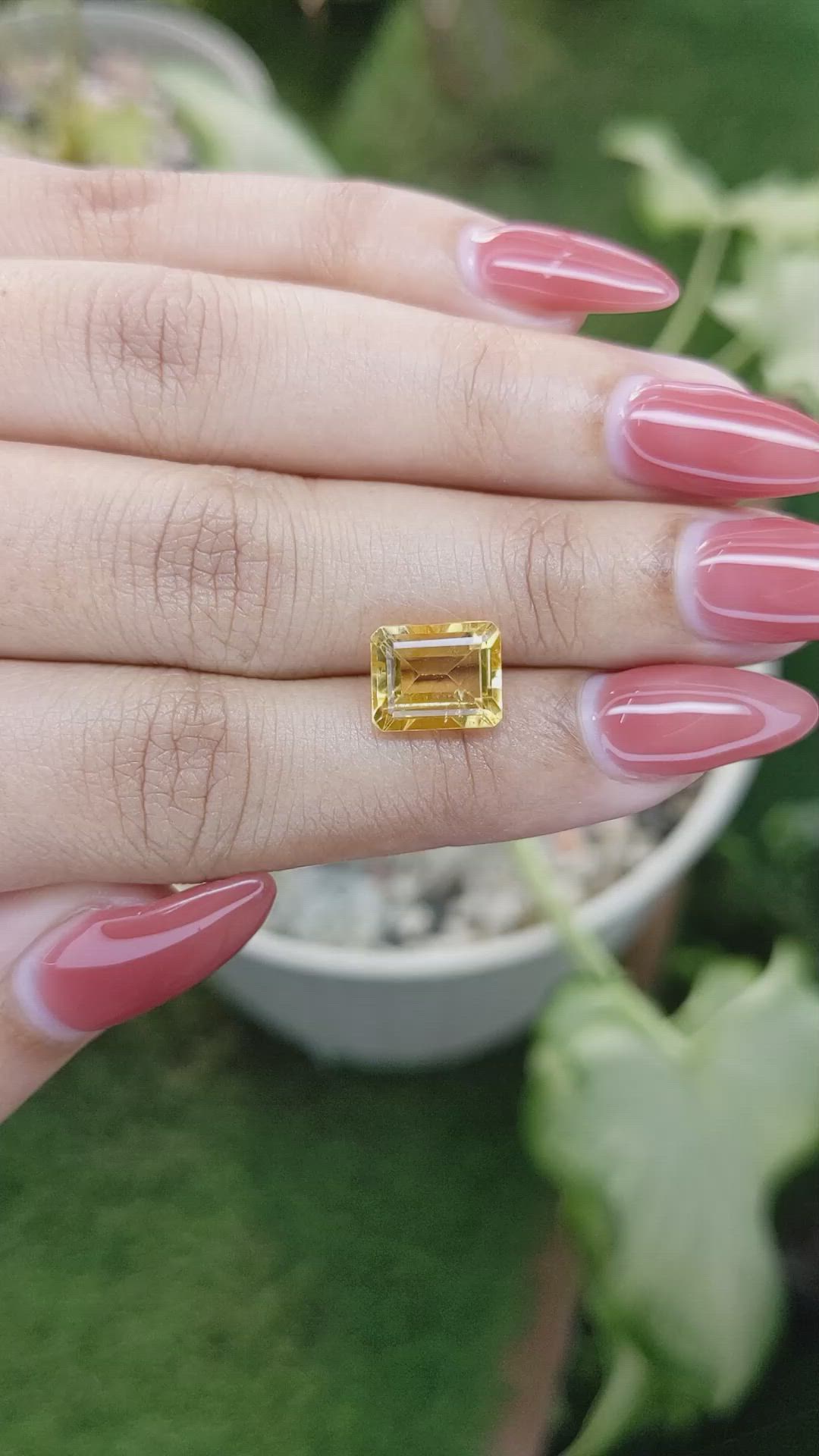 3.27 Ct. Citrine from Brazil Size Video