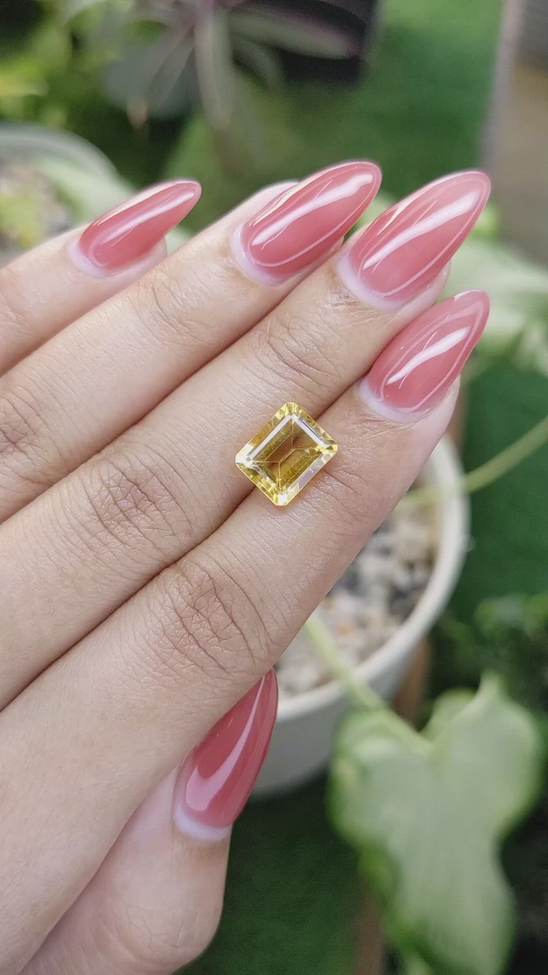 3.27 Ct. Citrine from Brazil Size Video