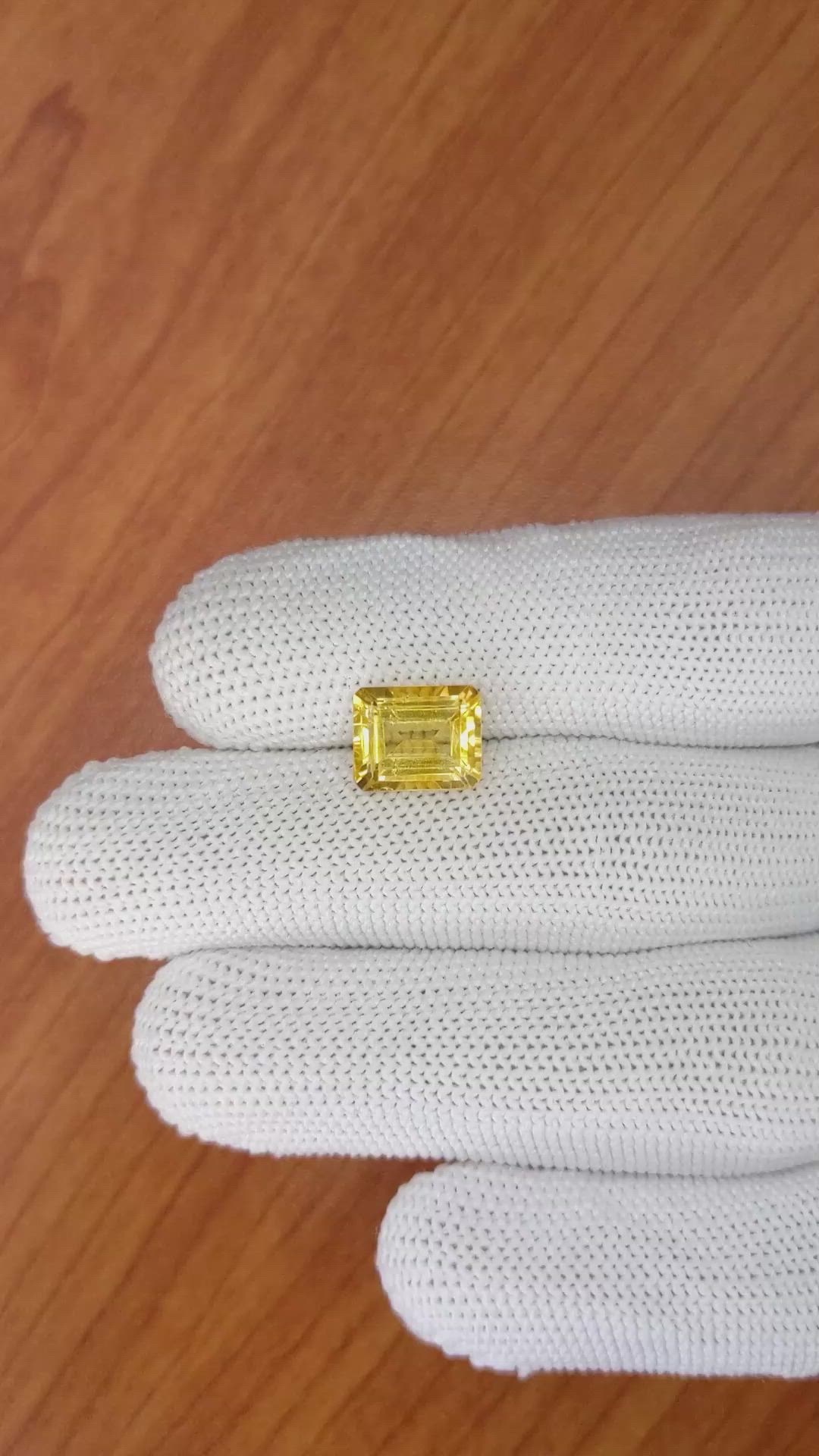 3.27 Ct. Citrine from Brazil Size Video