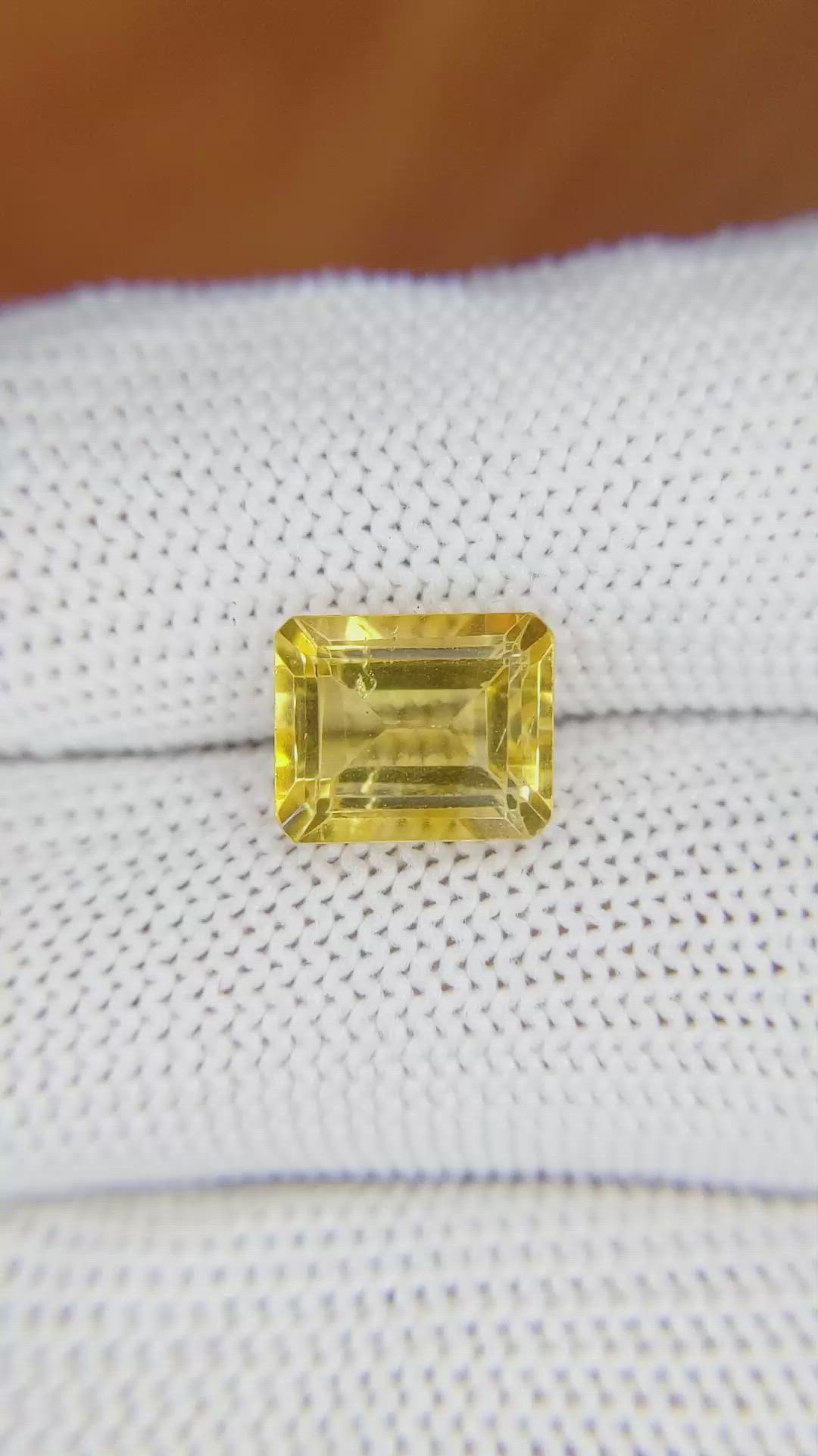 3.27 Ct. Citrine from Brazil Size Video