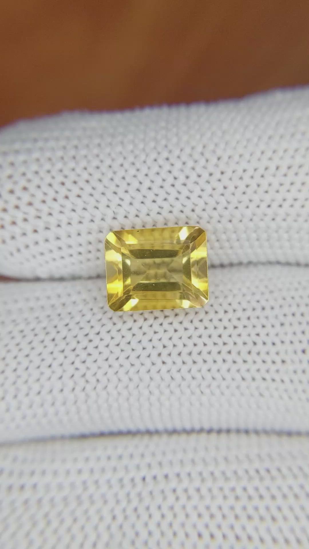 3.21 Ct. Citrine from Brazil Size Video