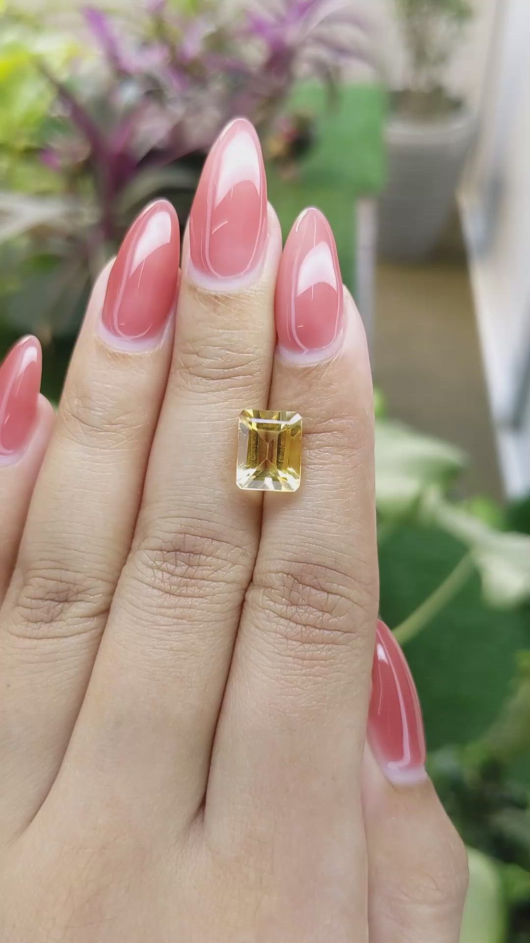 3.21 Ct. Citrine from Brazil Size Video