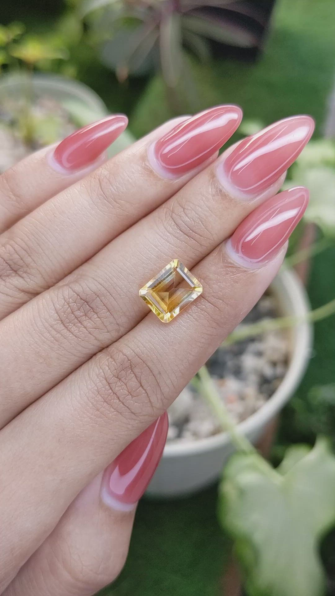 3.28 Ct. Citrine from Brazil Size Video