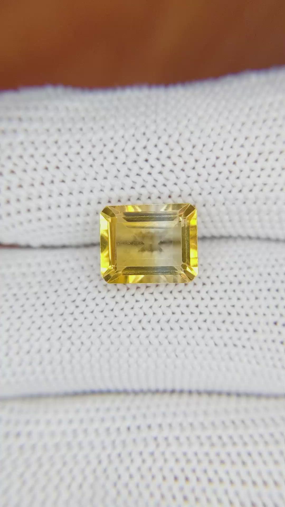 3.28 Ct. Citrine from Brazil Size Video